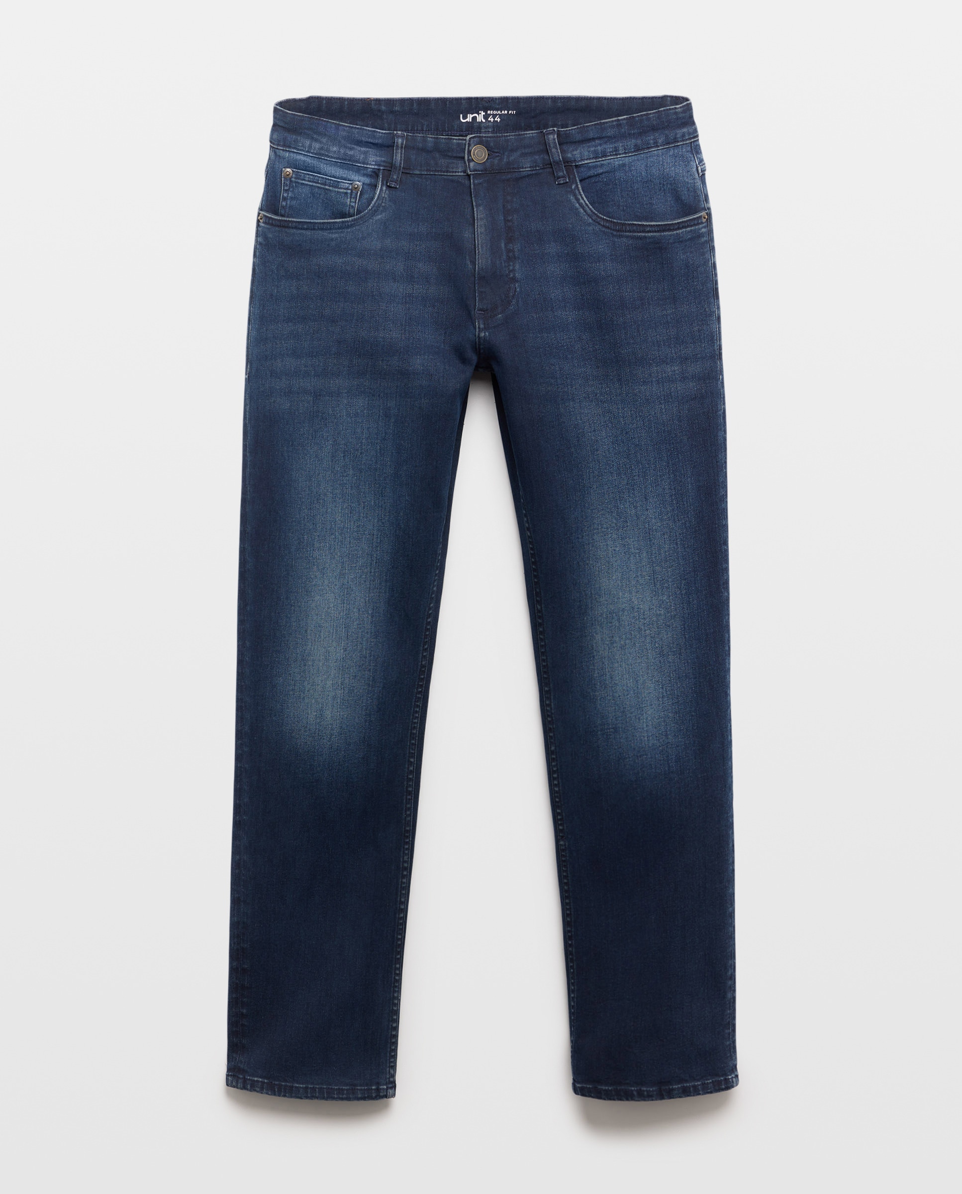 Pantalón vaquero hombre regular fit Negro intenso-4