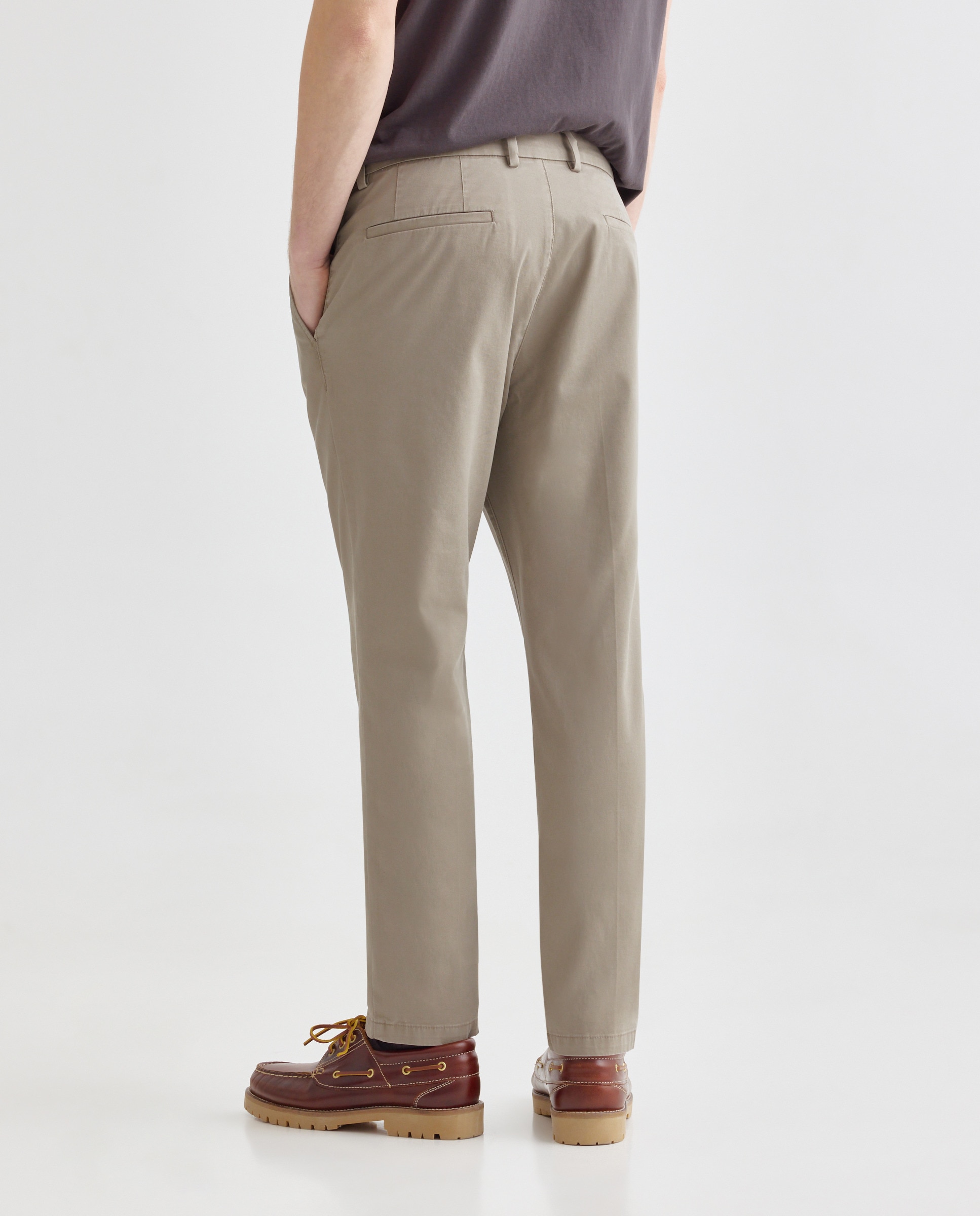 Pantalón hombre chino Slim fit Marrón-3