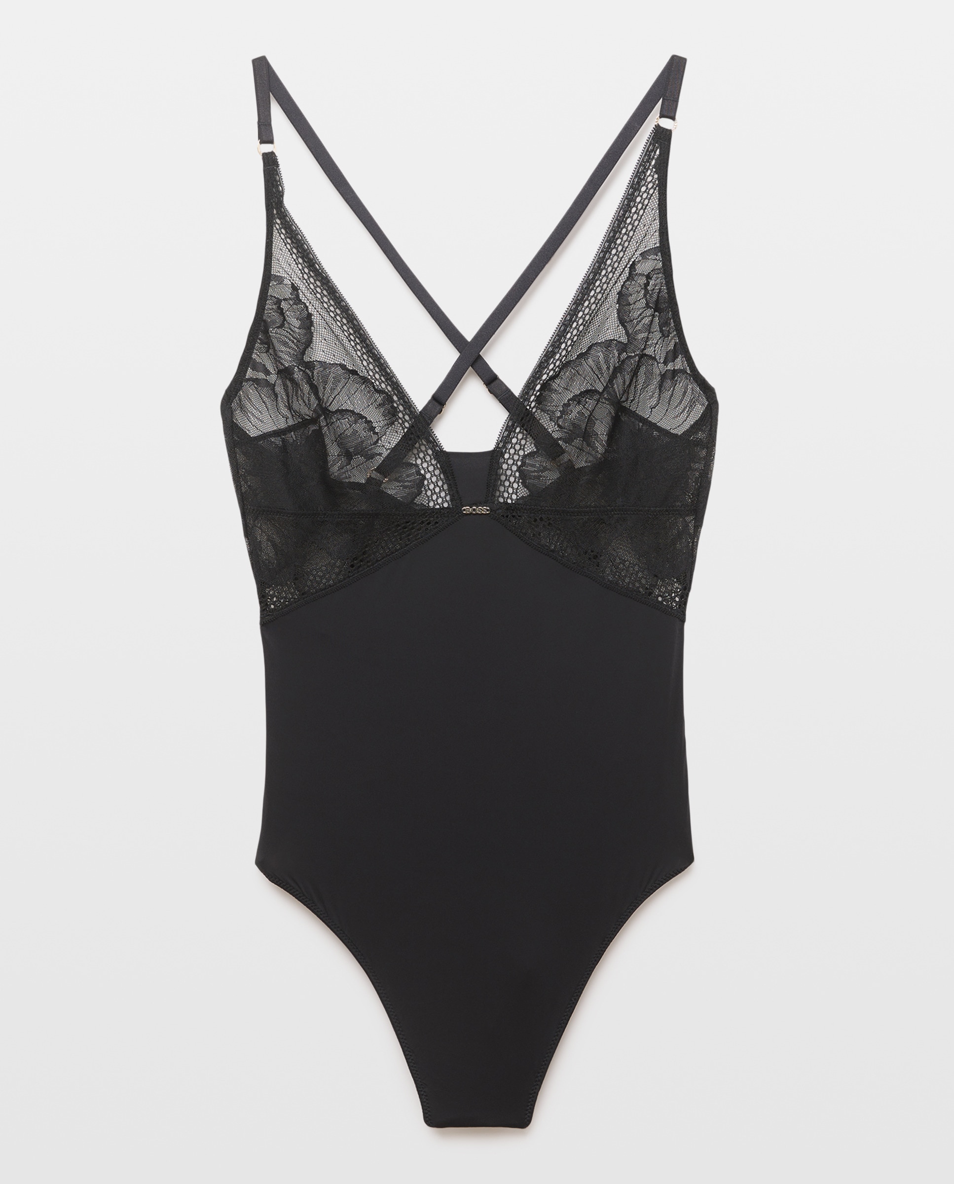 Body com Alças Ajustáveis e Costas Cruzadas Preto-4