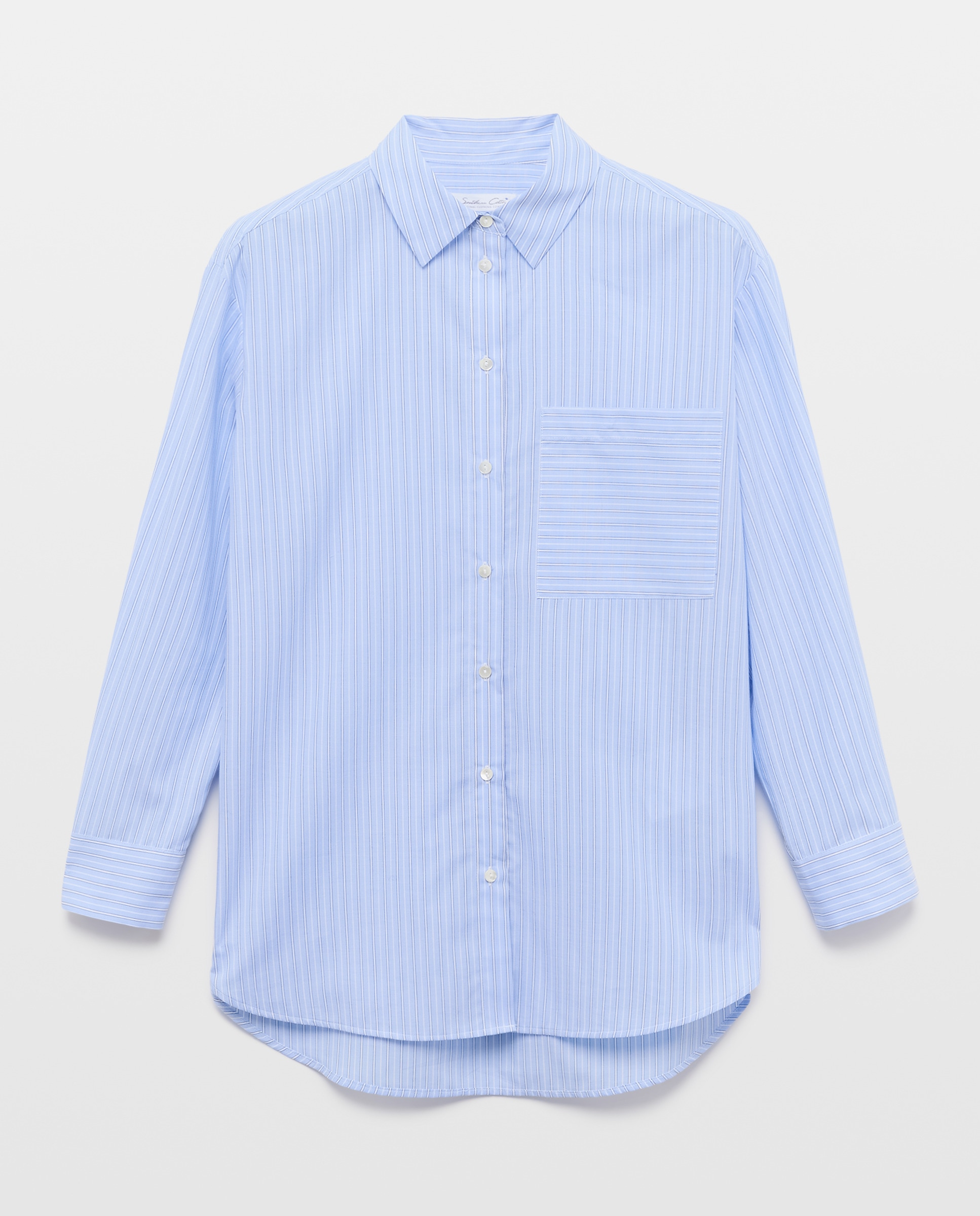 Blusa Tipo Camiseiro Oversize Azul-5