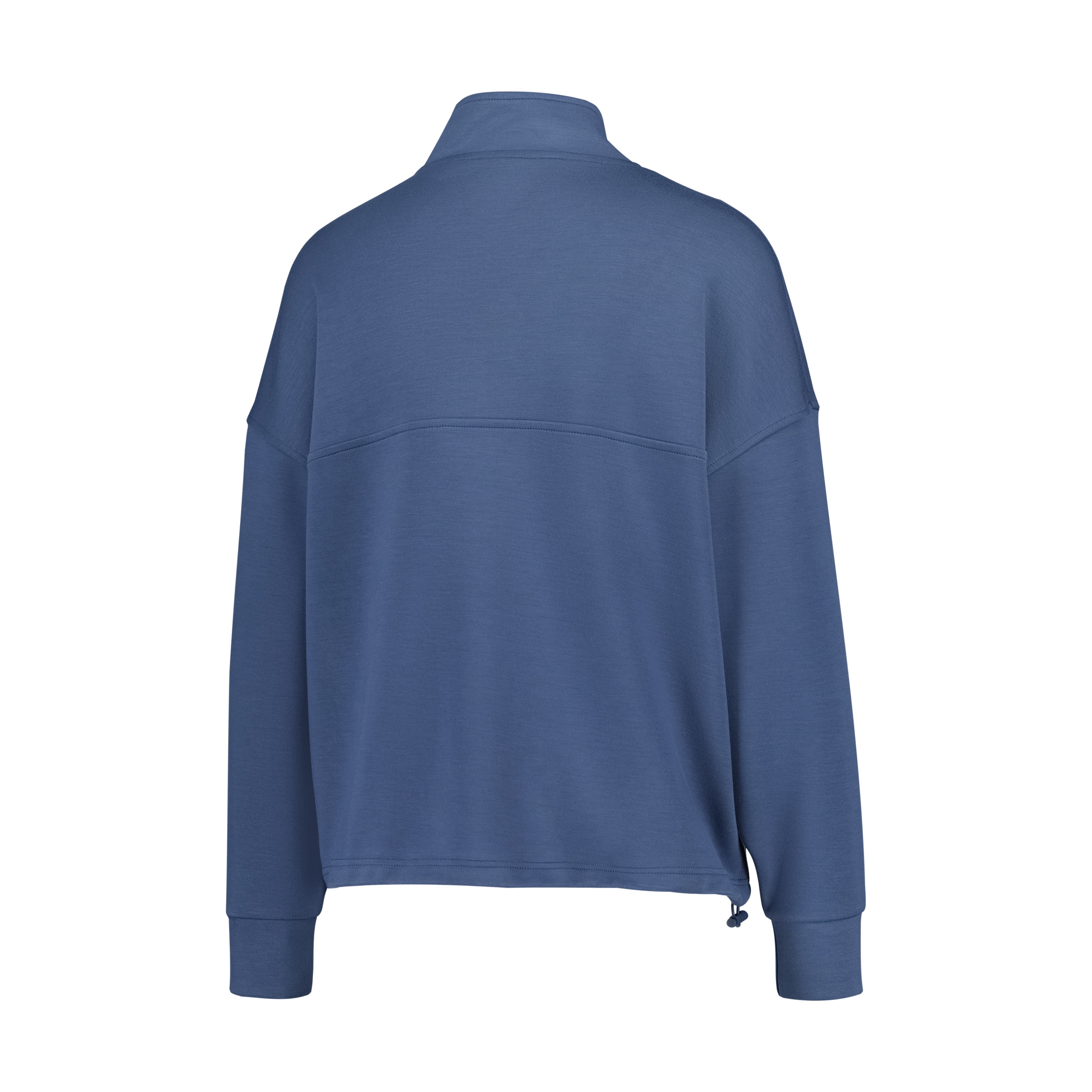 Sudadera Media Cremallera Modal Azul-5