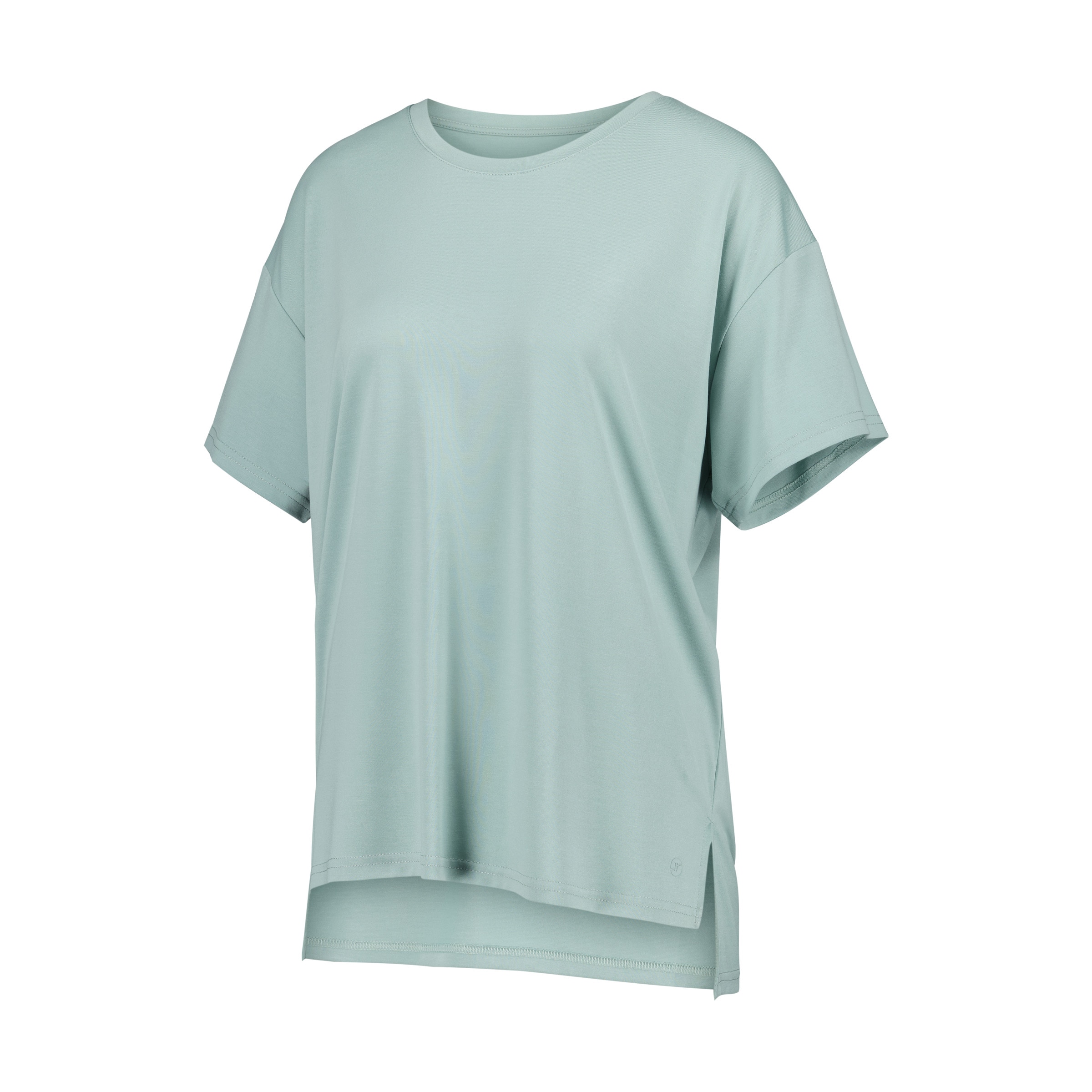 Camiseta Manga Corta Modal Verde-4