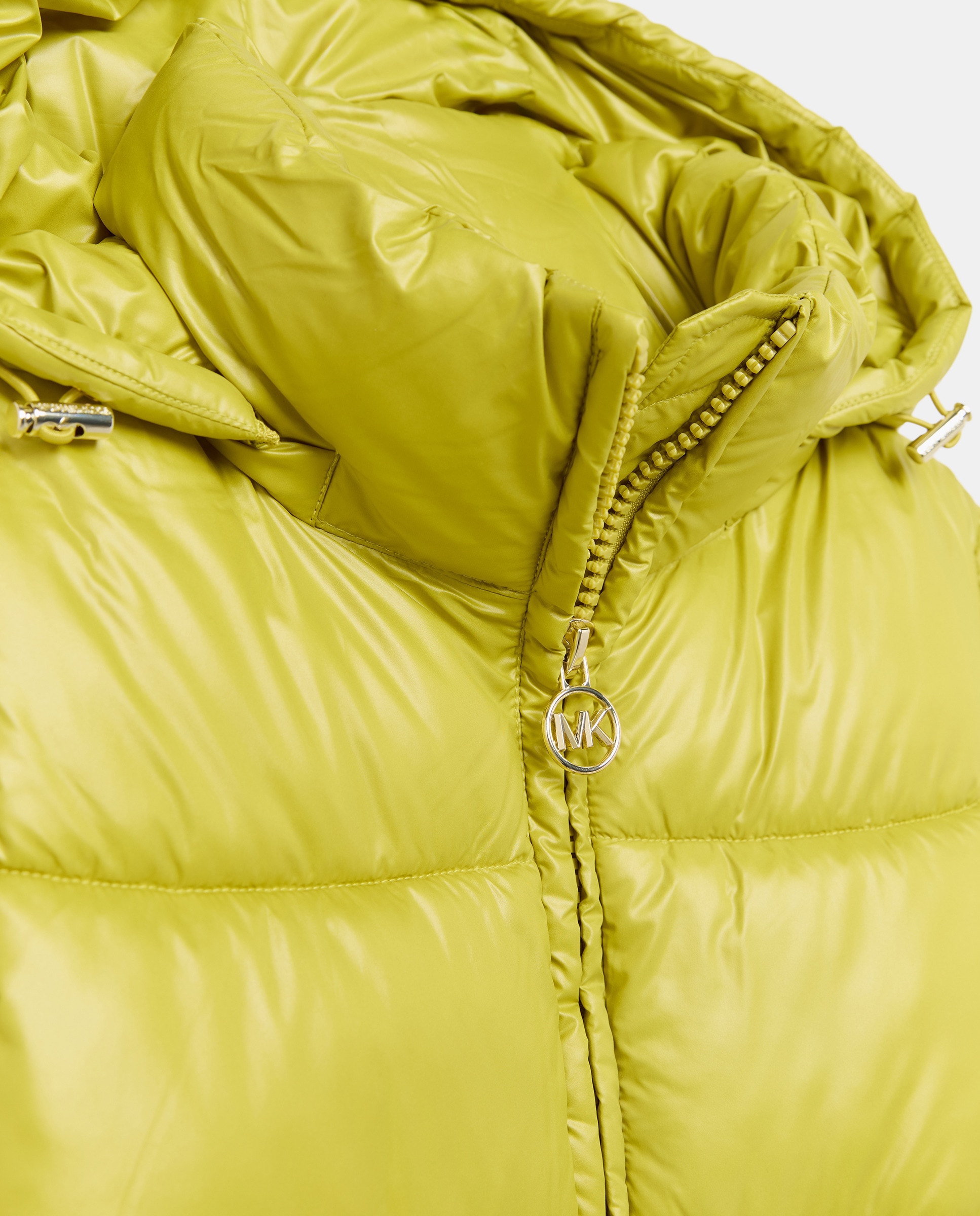 Blusão Acolchoado com Capuz Verde-6