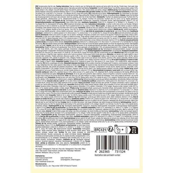 snack líquido para gatos sabor atún con salmón y atún con vieira 20 x container 14 g