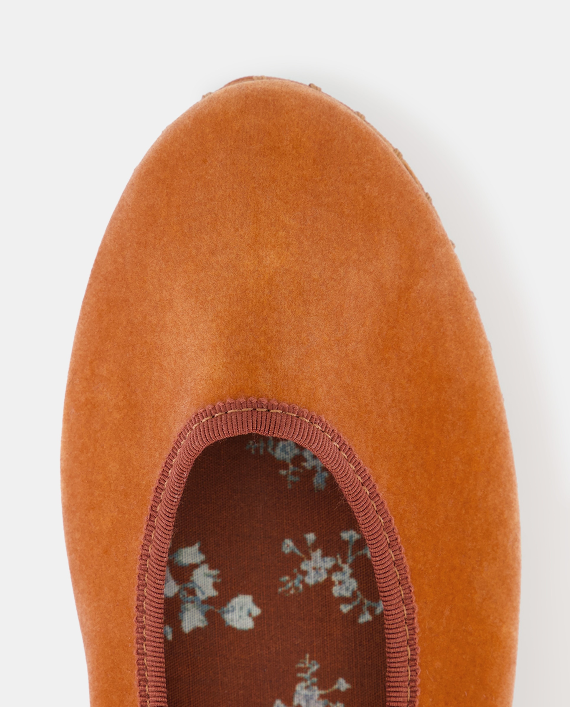 Zapato de mujer de terciopelo mercedes Toffee-4