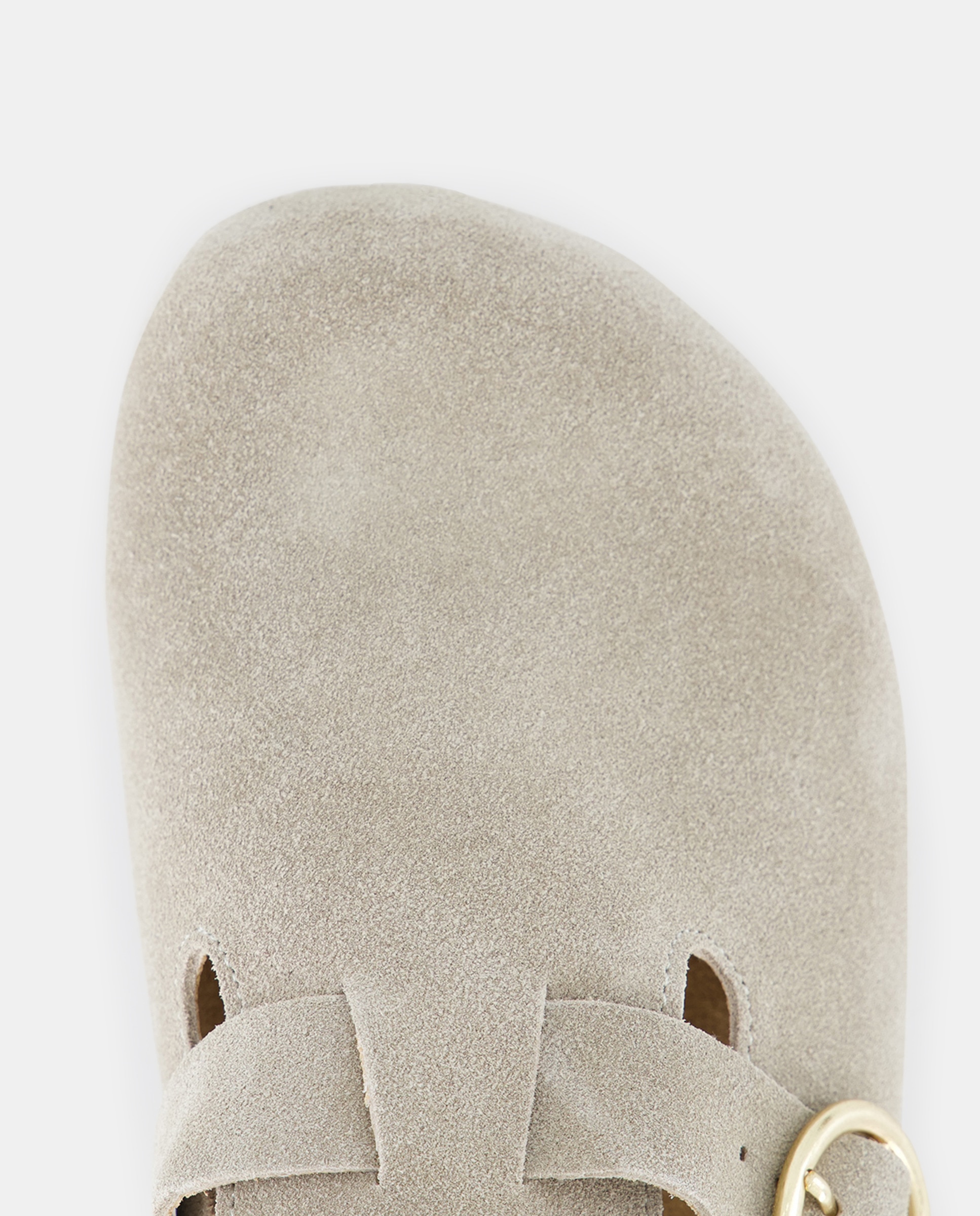 Zueco de piel de mujer 850 Piedra-4