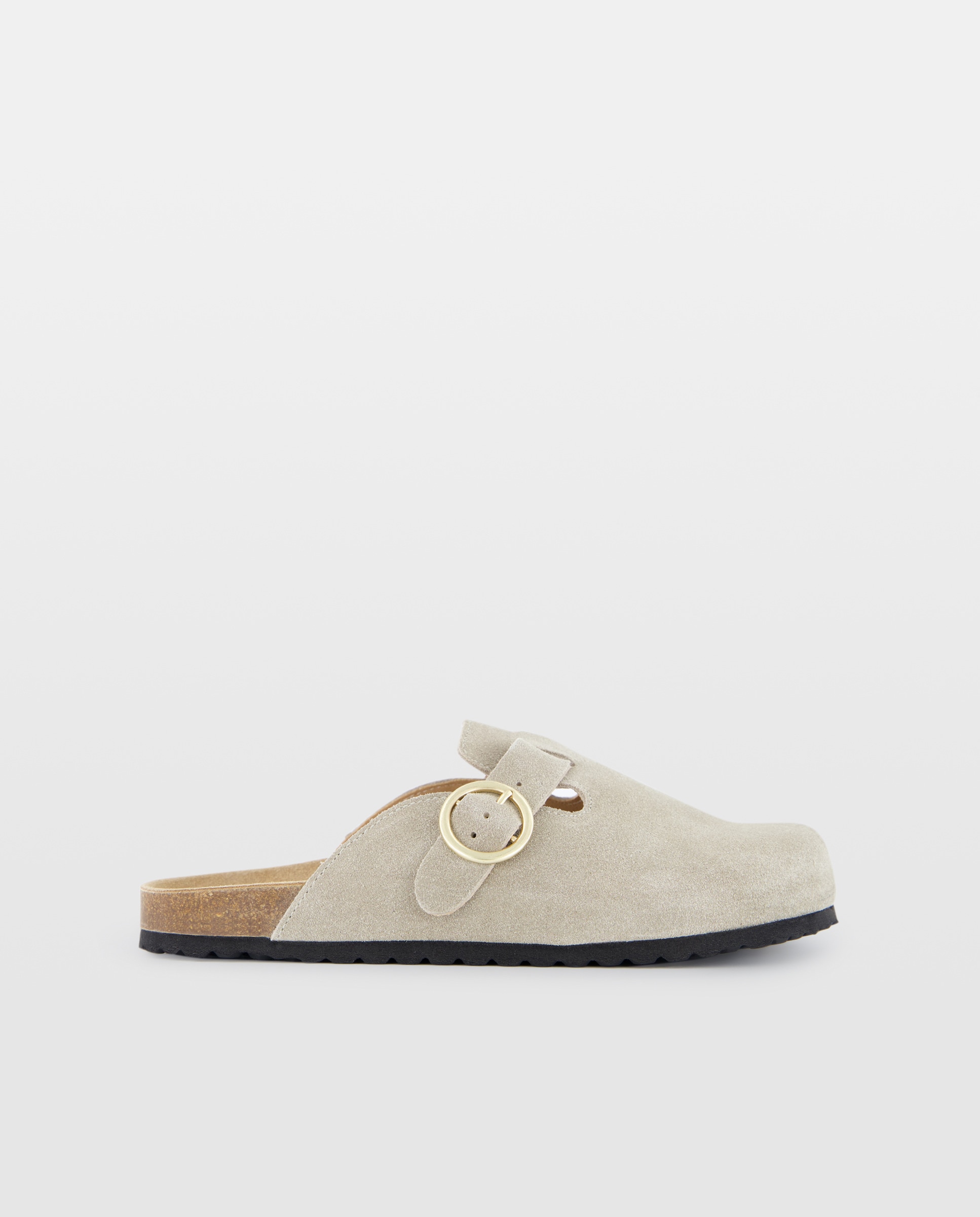 Imagen 0 de Zueco de piel de mujer