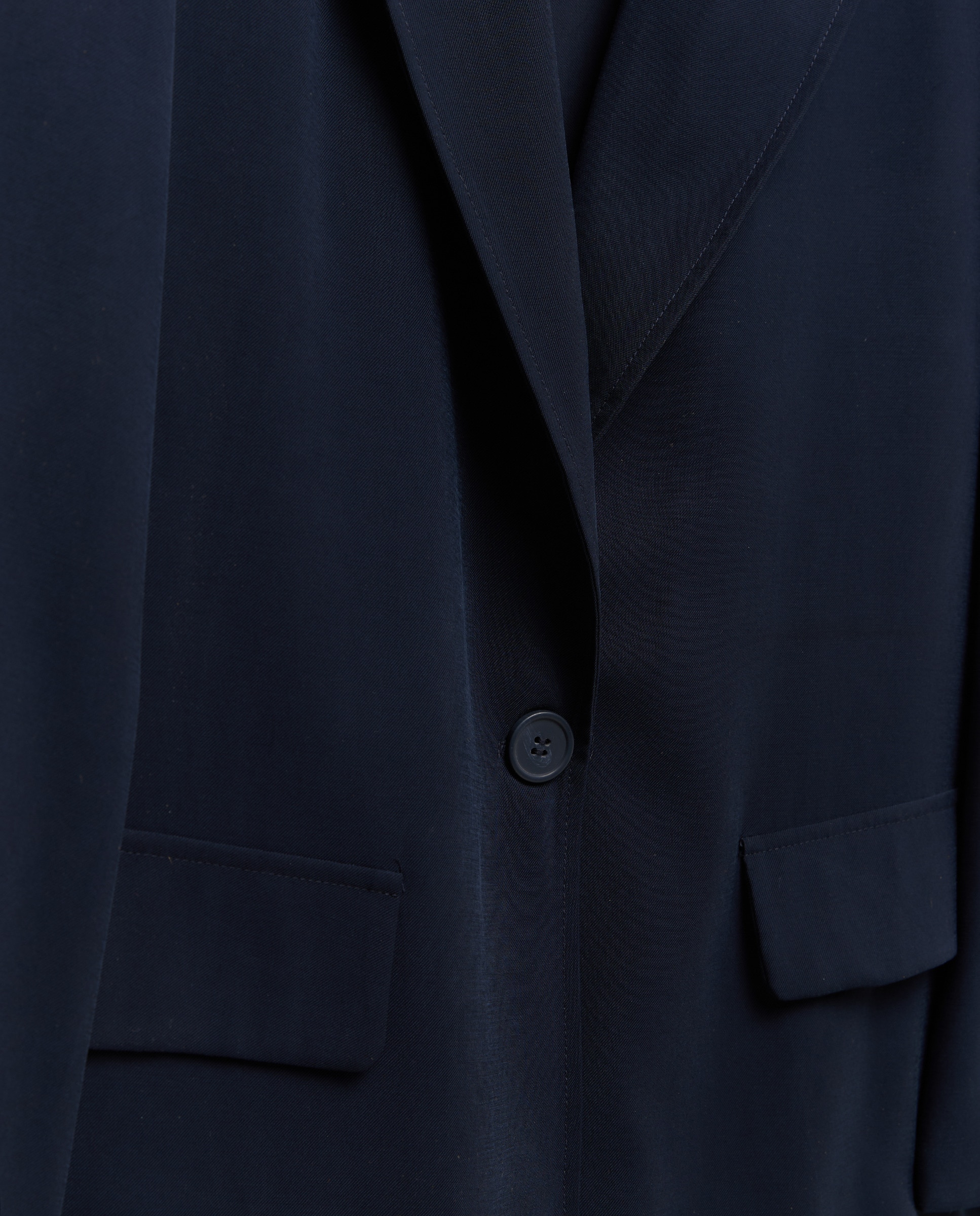Blazer com Manga Comprida e Bolsos Azul-marinho-5