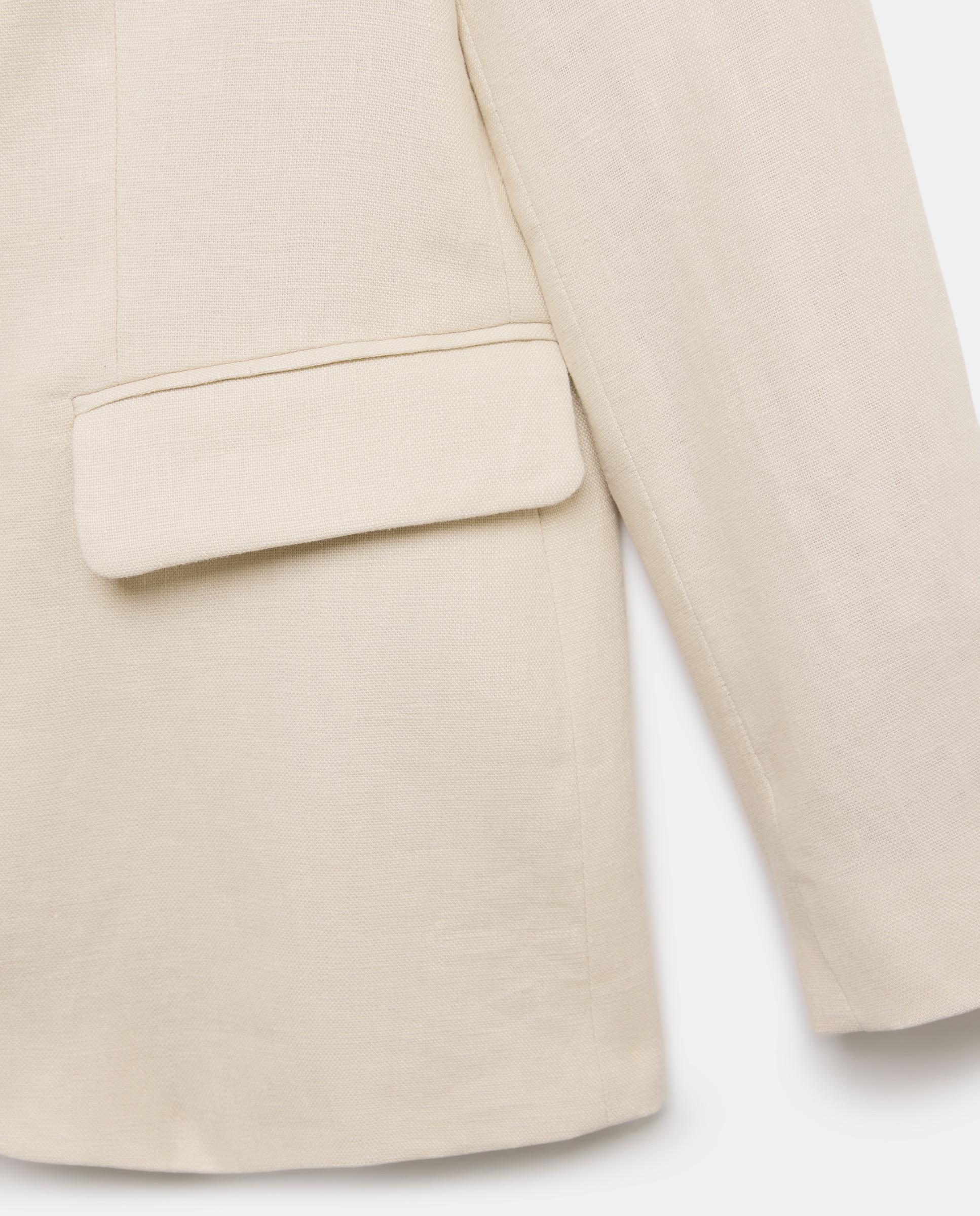 Blazer de Fato de Linho 120 Cru-6
