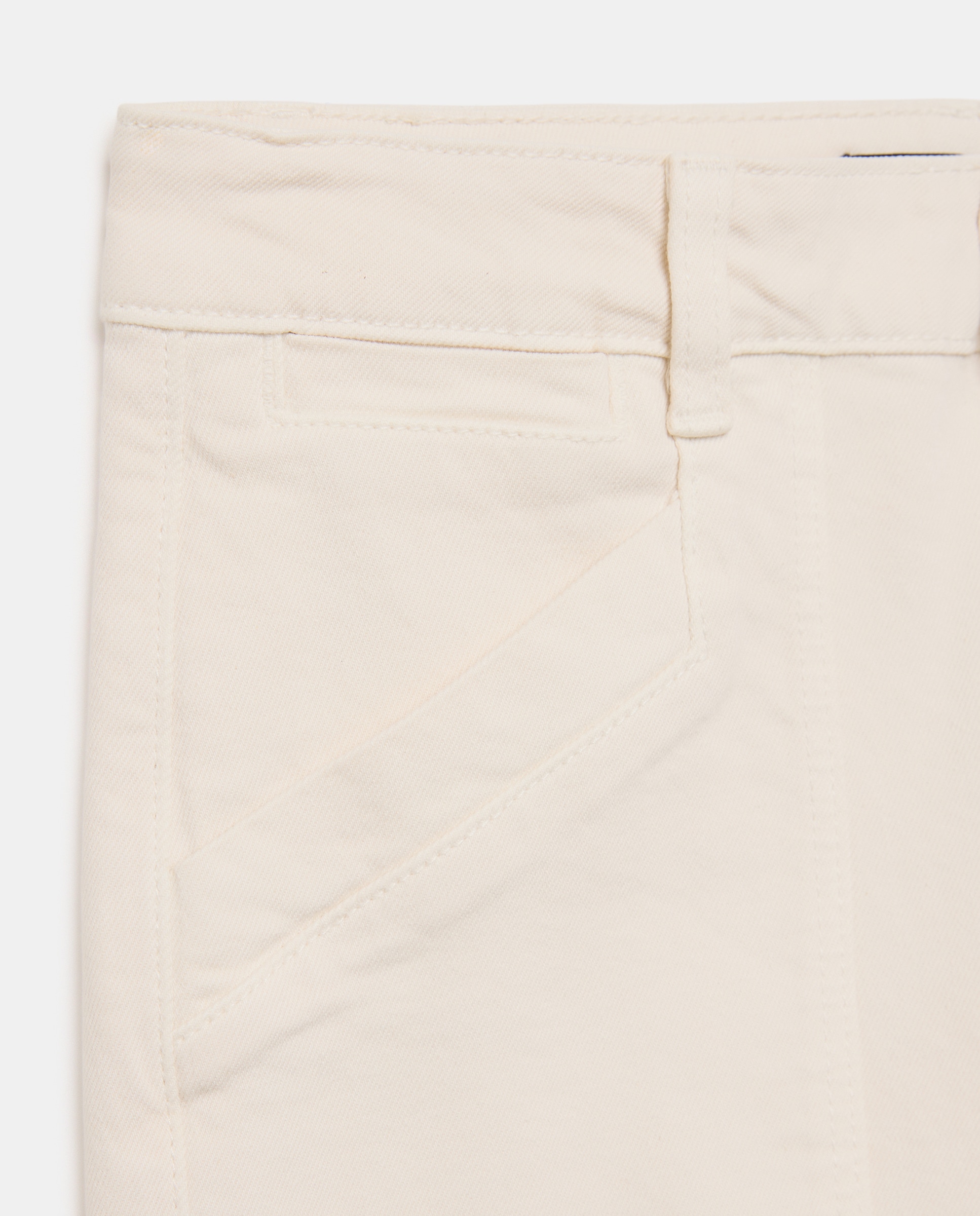 Jeans Carpinteiro com Cintura Média 120 Cru-5