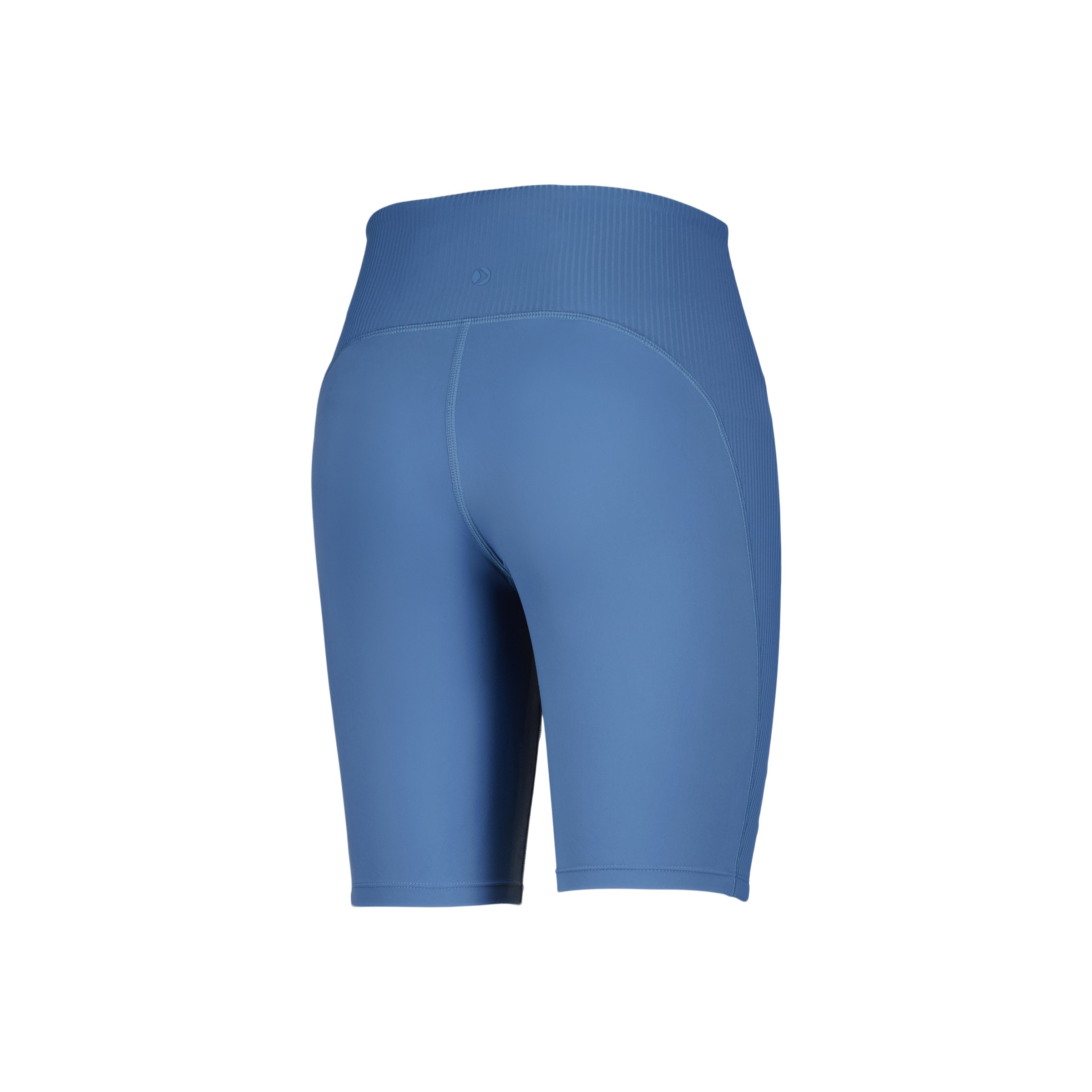 Leggings Tipo Calções com Mesh de Training de Mulher Azul-escuro-5