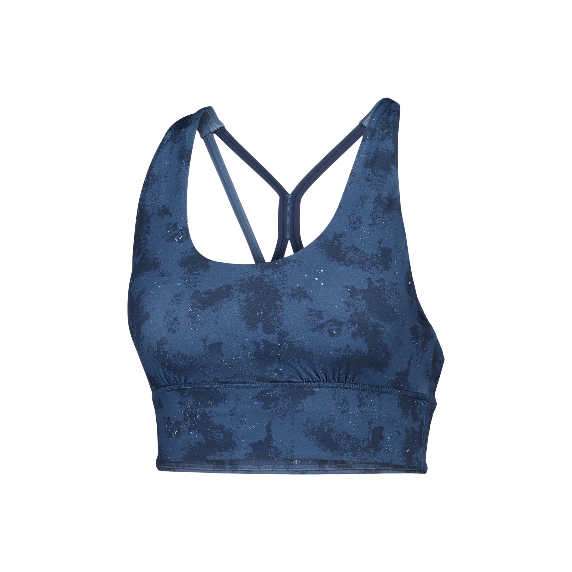 Top de Alças Cruzadas de Yoga de Mulher Azul-marinho-4