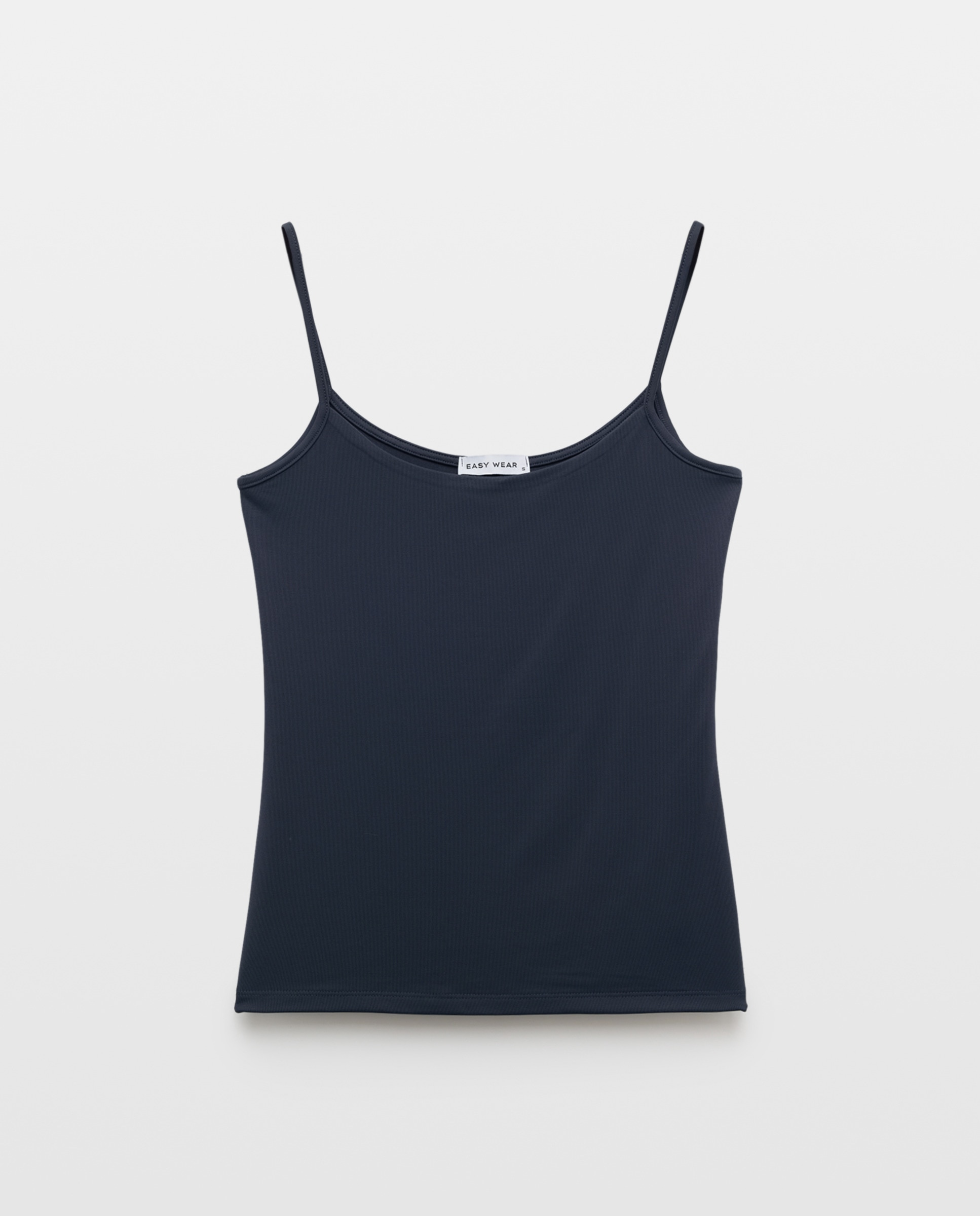 Camiseta lisa sin mangas de mujer - Easy Wear - Azul marino Azul marino-4