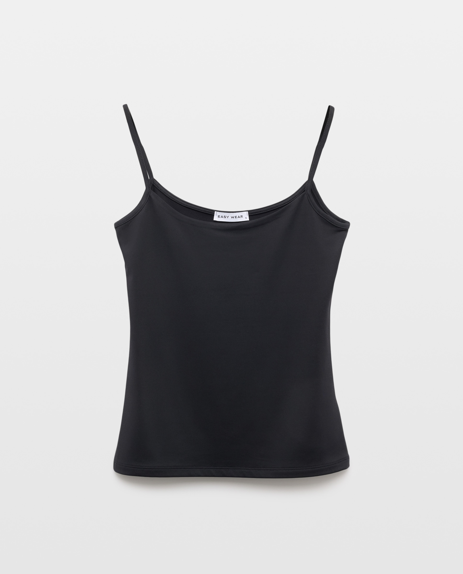 Camiseta lisa sin mangas de mujer - Easy Wear - Negro Negro-4