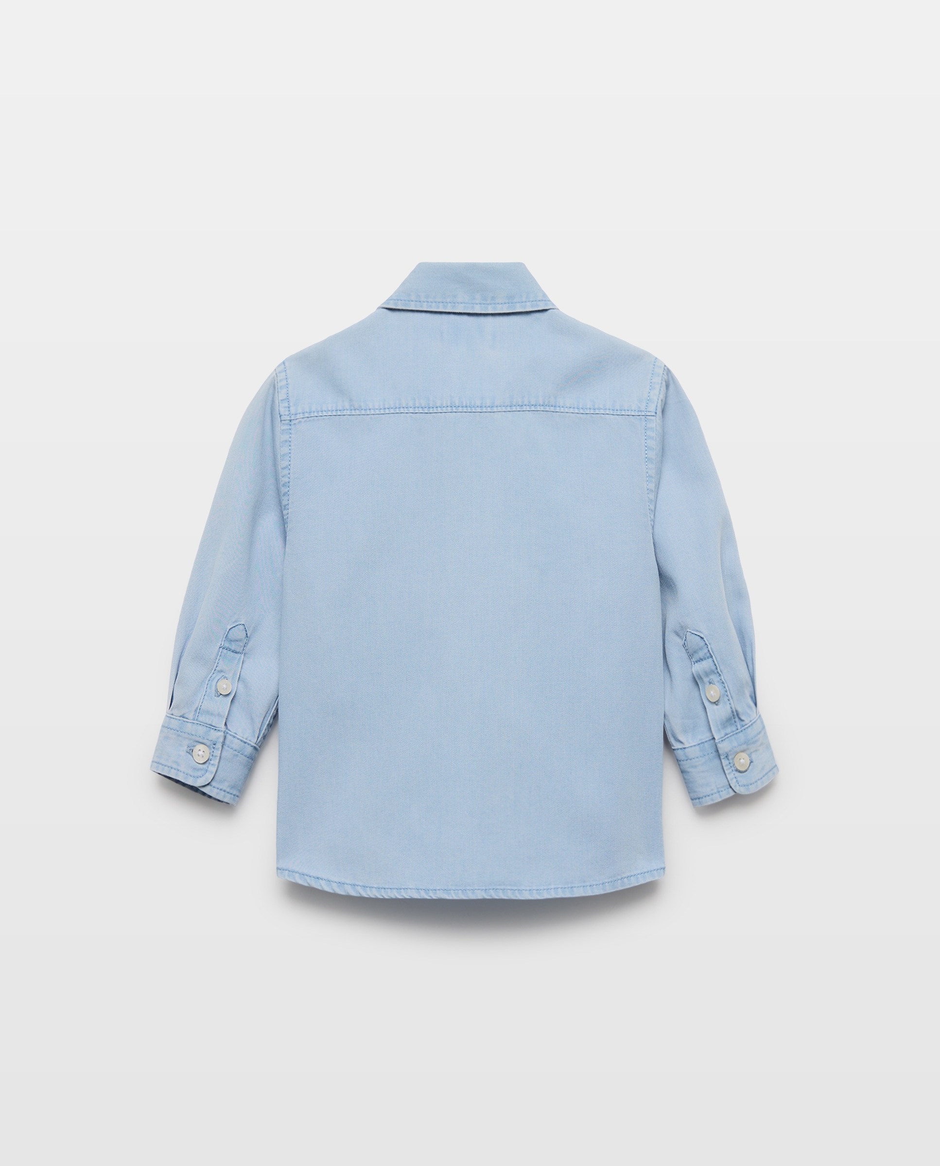 Camisa de bebé denim Cerúleo-2
