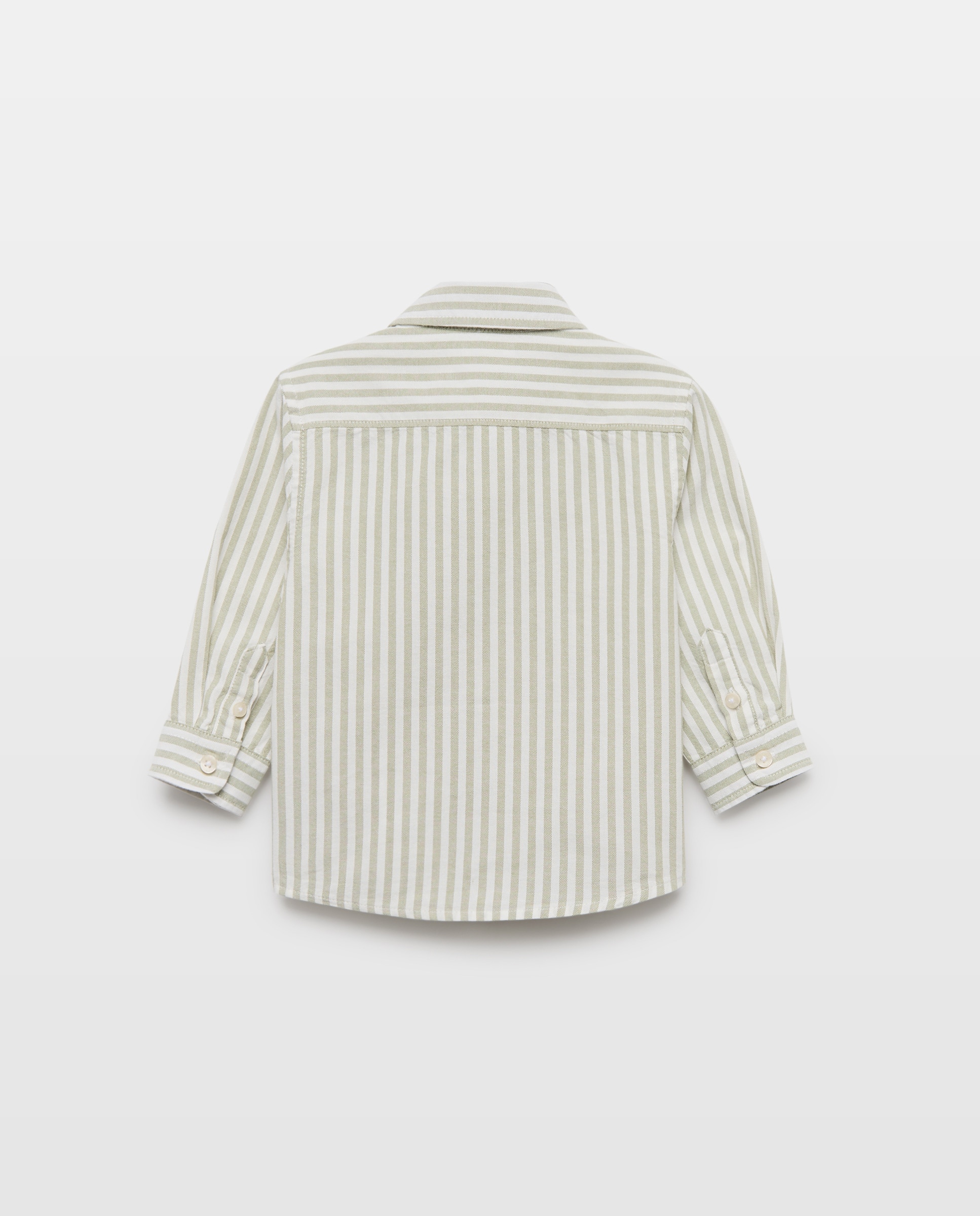 Camisa de bebé oxford rayas 520 Kaki-2