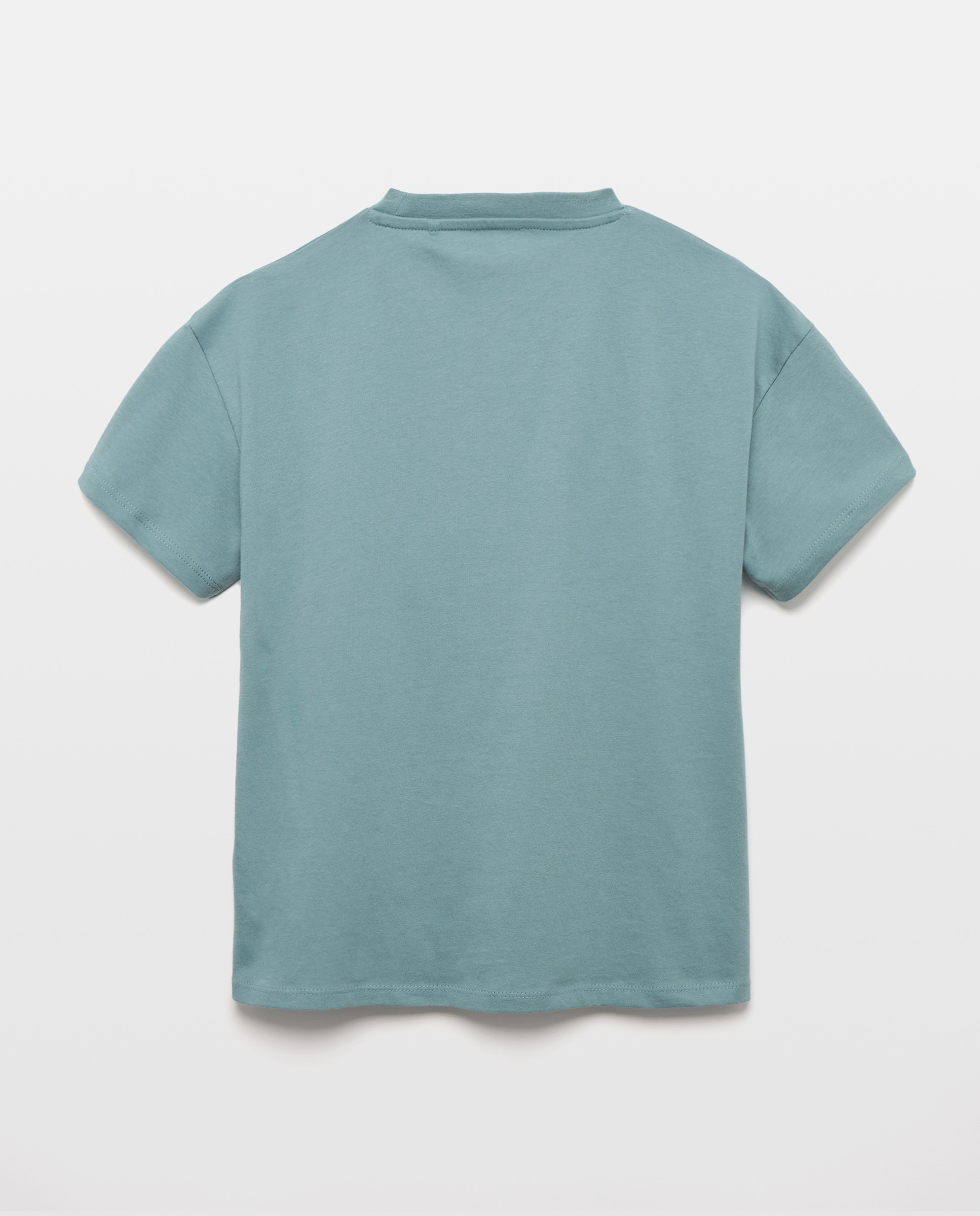Camiseta de niño estampada manga corta Verde Pato-2