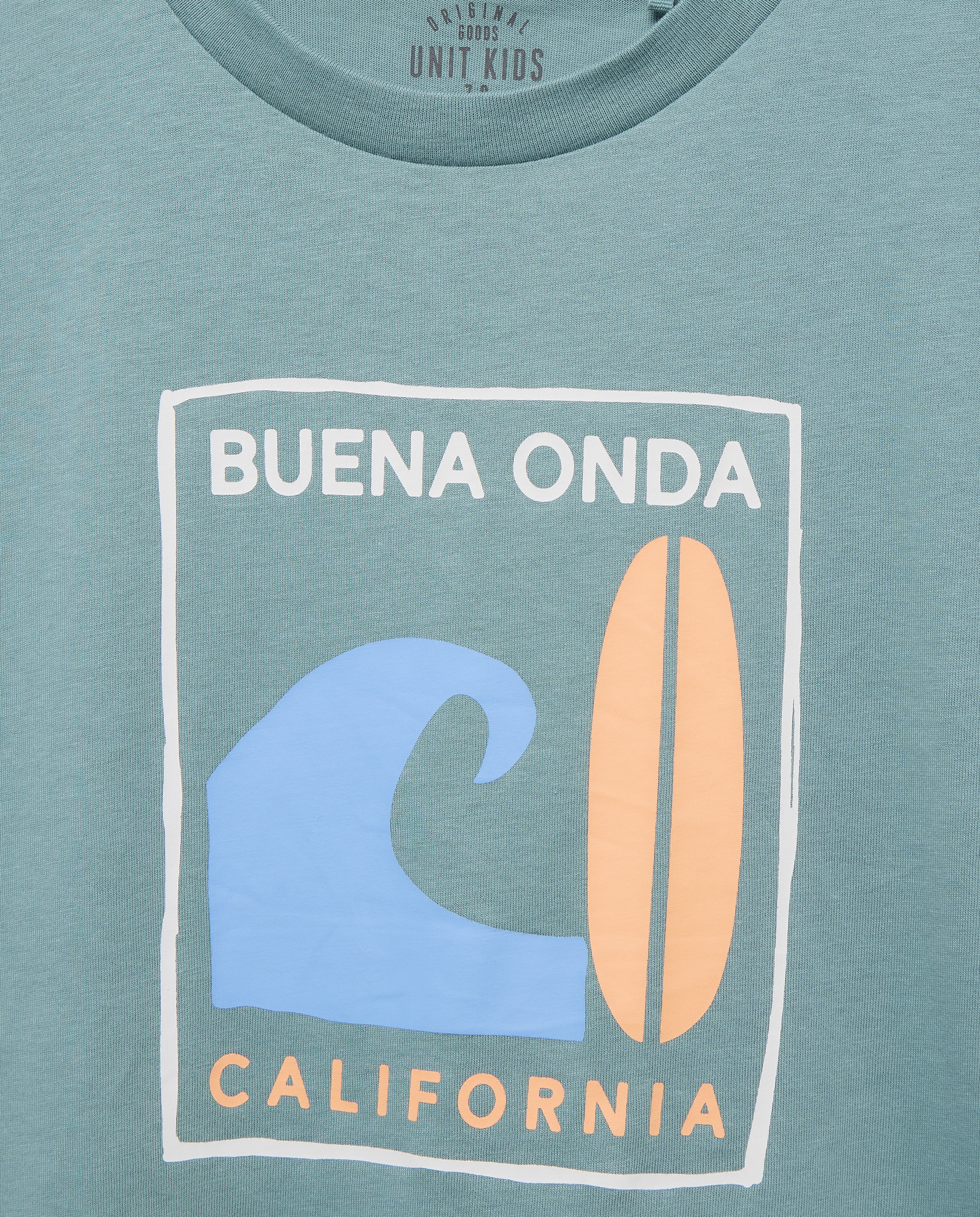 Camiseta de niño estampada manga corta Verde Pato-3