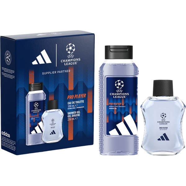 Champions League estuche con eau de toilette masculina natural spray 100 ml + shower gel douche 250 ml Supplier Partner