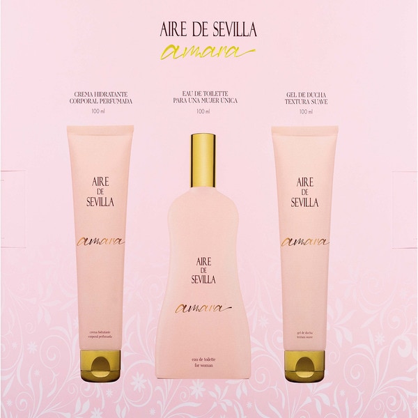 Amara gift set with eau de toilette for women 100 ml + shower gel 100 ml + moisturising body cream 100 ml