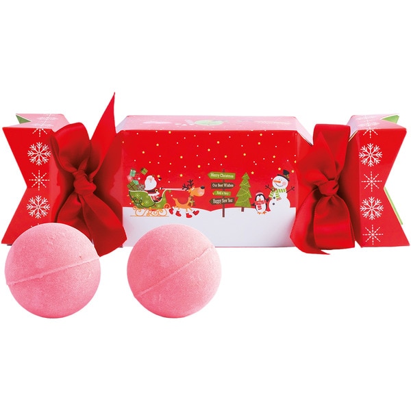 Christmas Cracker mit zwei Brause-Badebomben