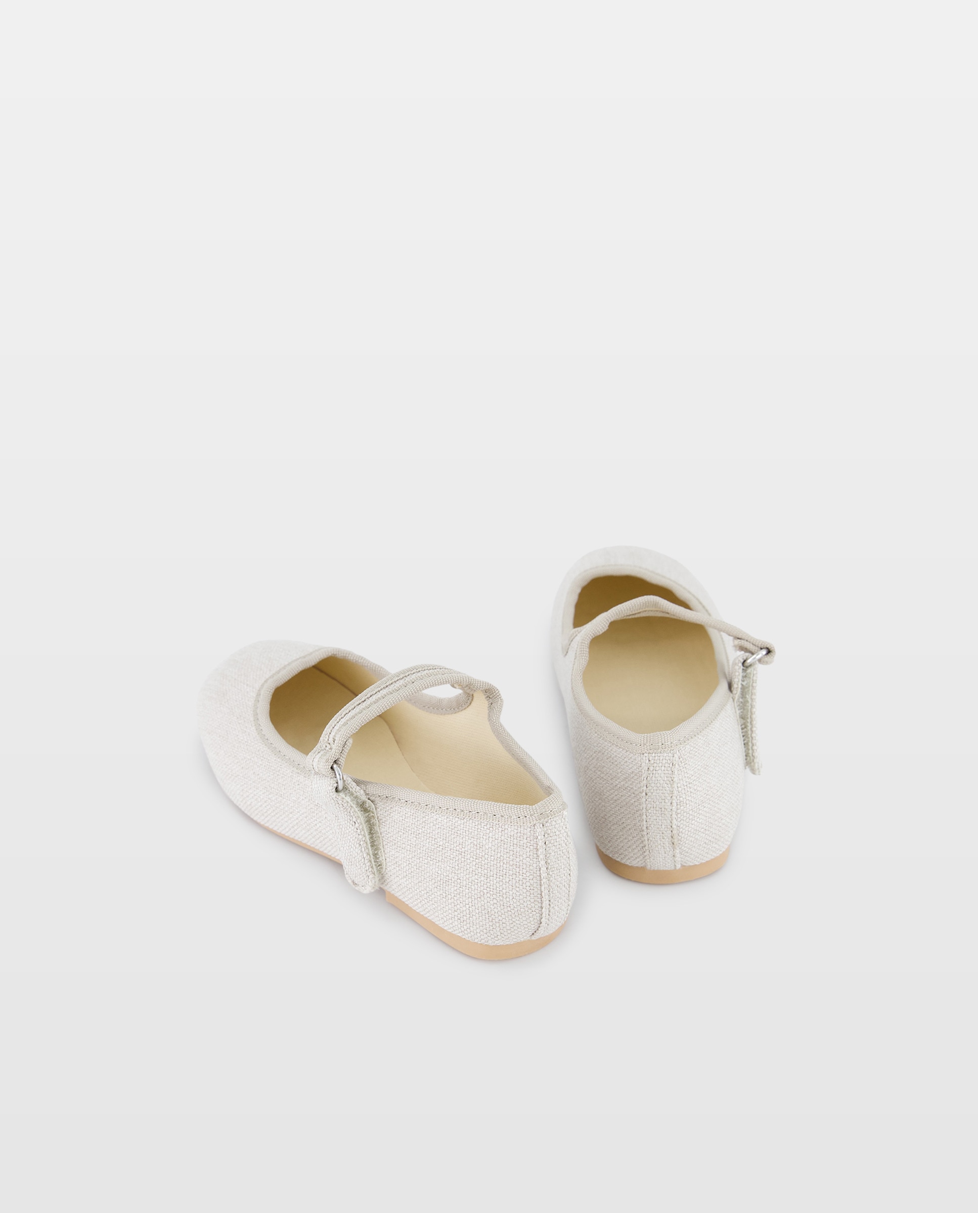 Merceditas bebés de rafia Beige-3