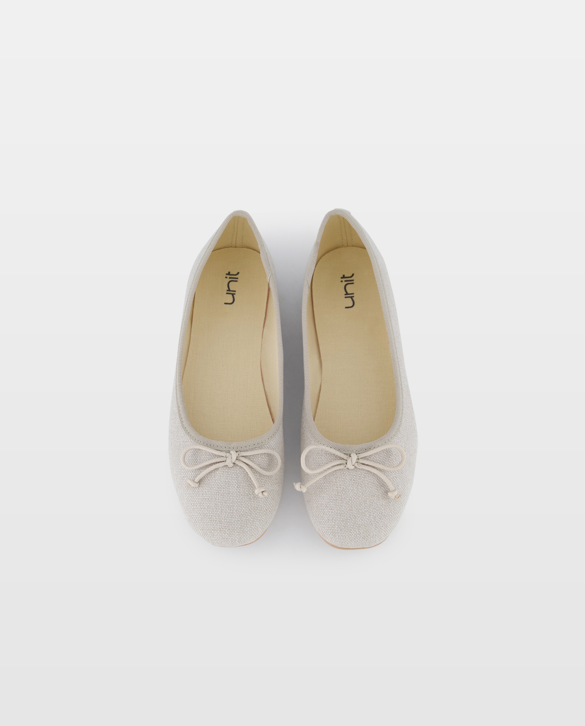 Bailarina de niña de rafia Beige-4