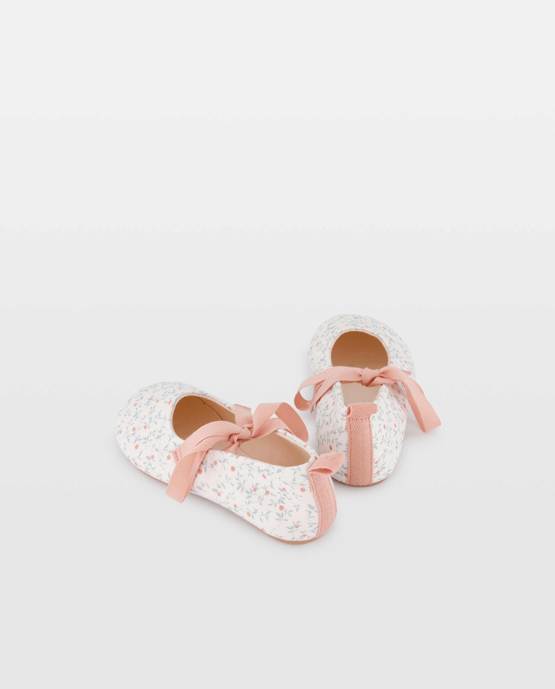 Zapatilla bailarina bebés estampada 770 Terracota-3