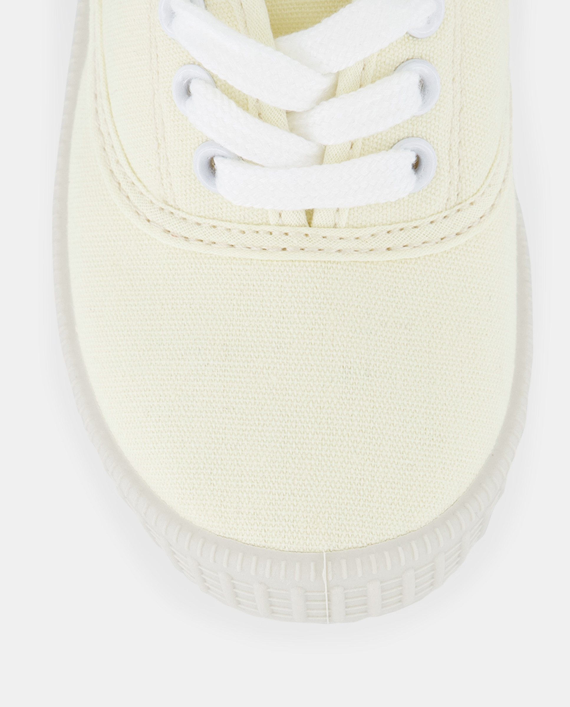 Lona bebés con cordones suela flexible Amarillo-5