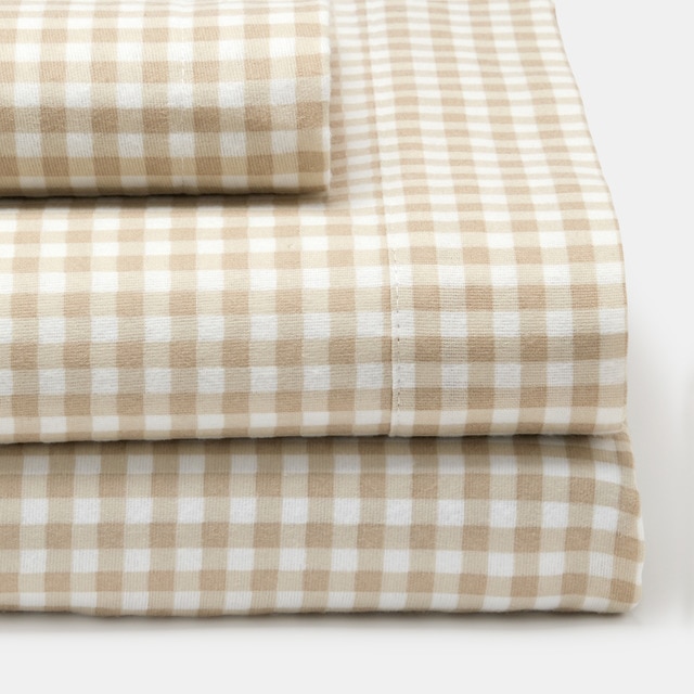 Imagen 0 de Juego de sábanas Cotton Juice Baby Home Amore franela 3 piezas estampada Vichy (disponible en varias medidas)