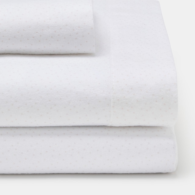 Imagen 0 de Juego de sábanas Cotton Juice Baby Home Básico franela 3 piezas estampada Puntitos (disponible en varias medidas)