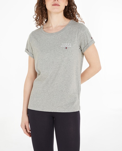 Imagen 0 de Camiseta básica de algodón logo TH mujer