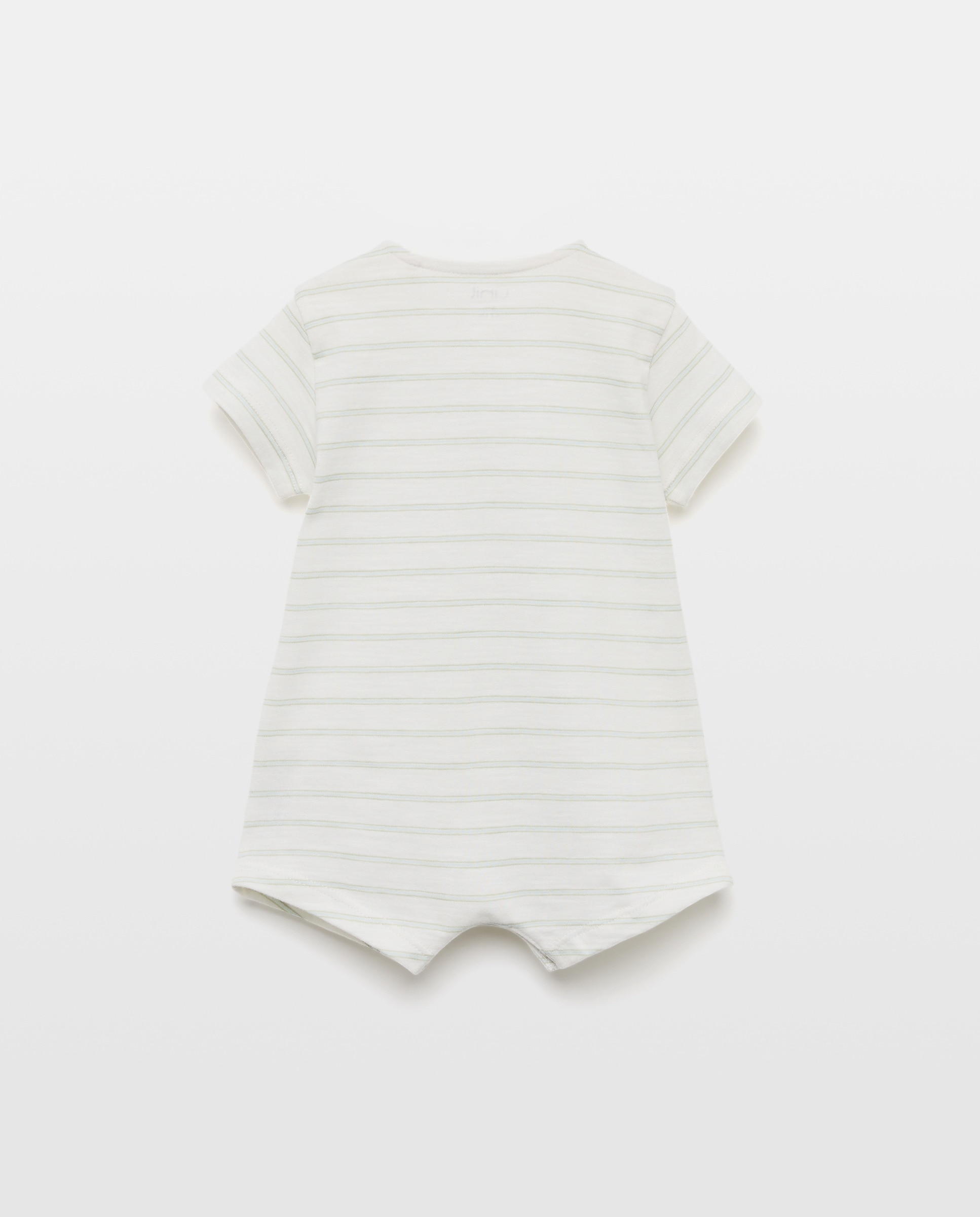 Pijama de bebé de rayas Blanco roto-2