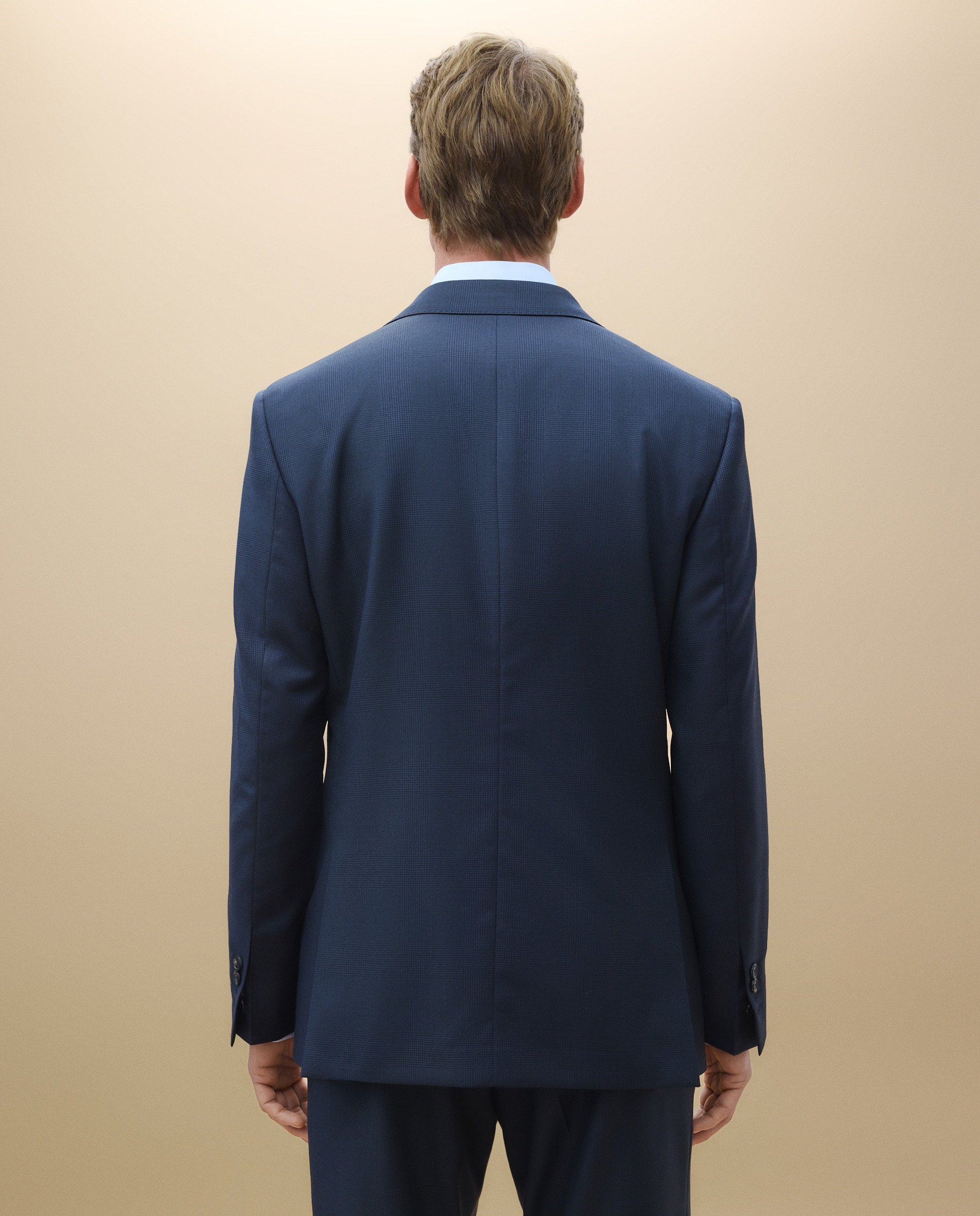 Fato aos Quadrados Príncipe de Gales 430 Azul Escuro-4