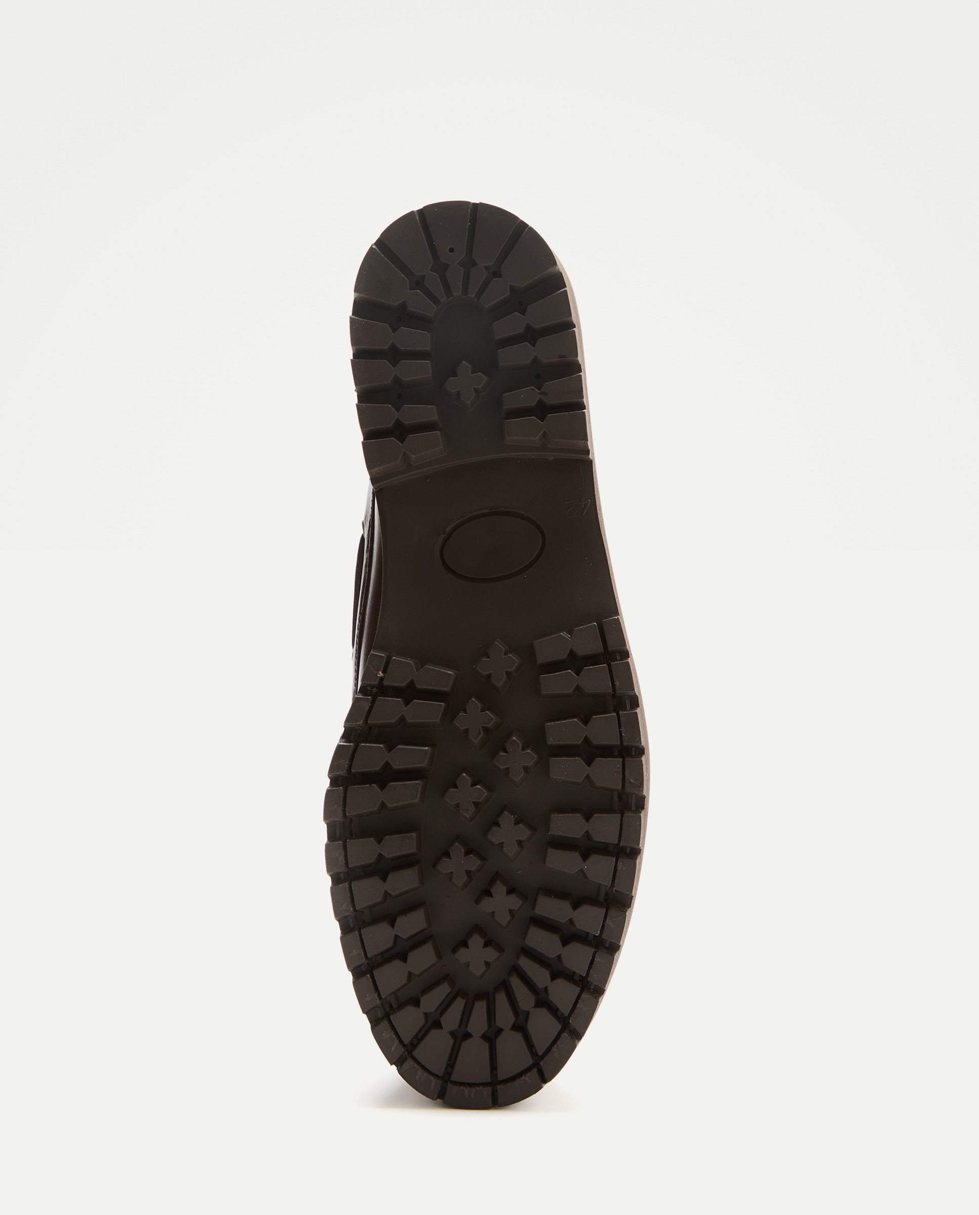 Náutico cordones de hombre de piel con piso de goma 6