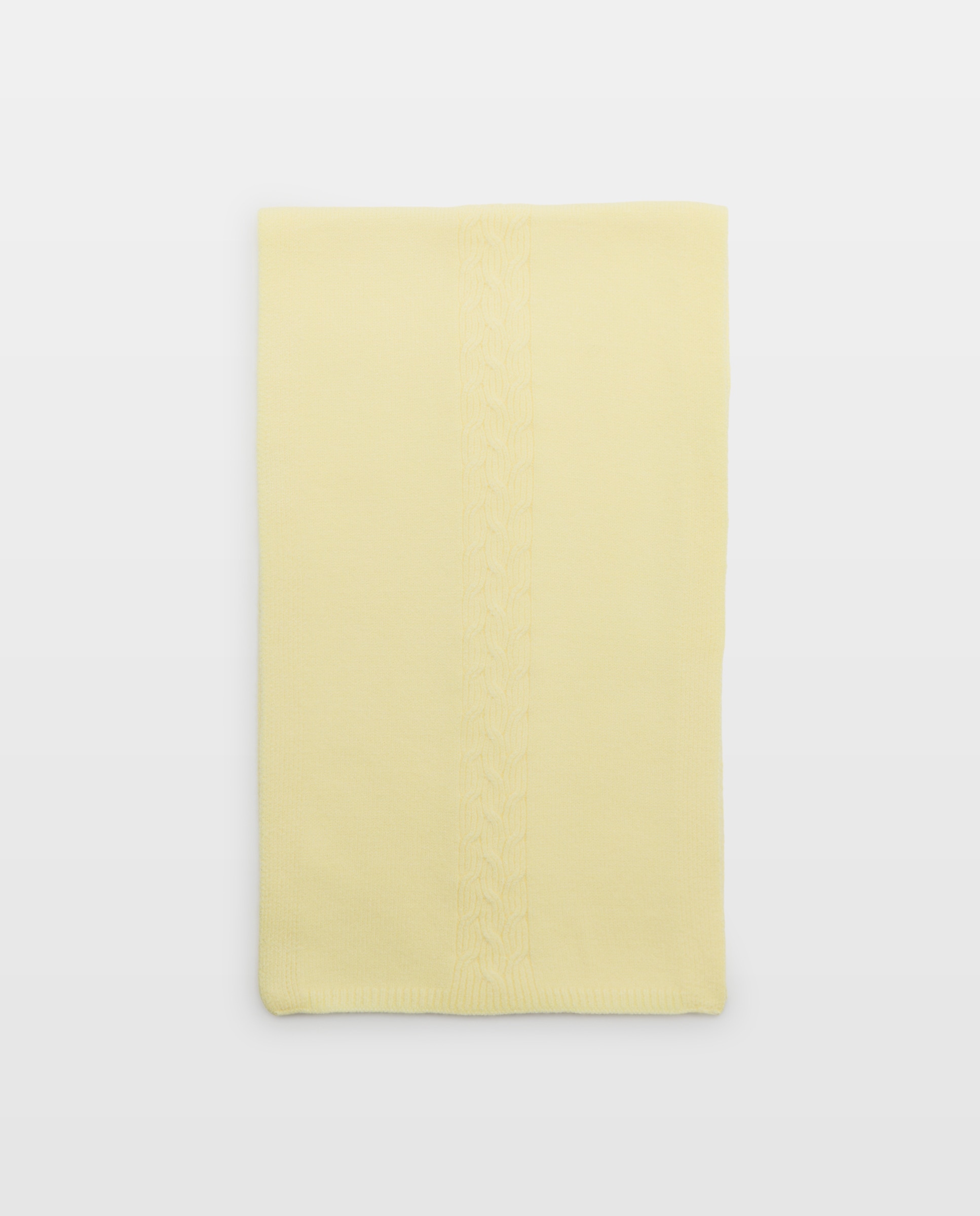 Cachecol com Trança Amarelo-1