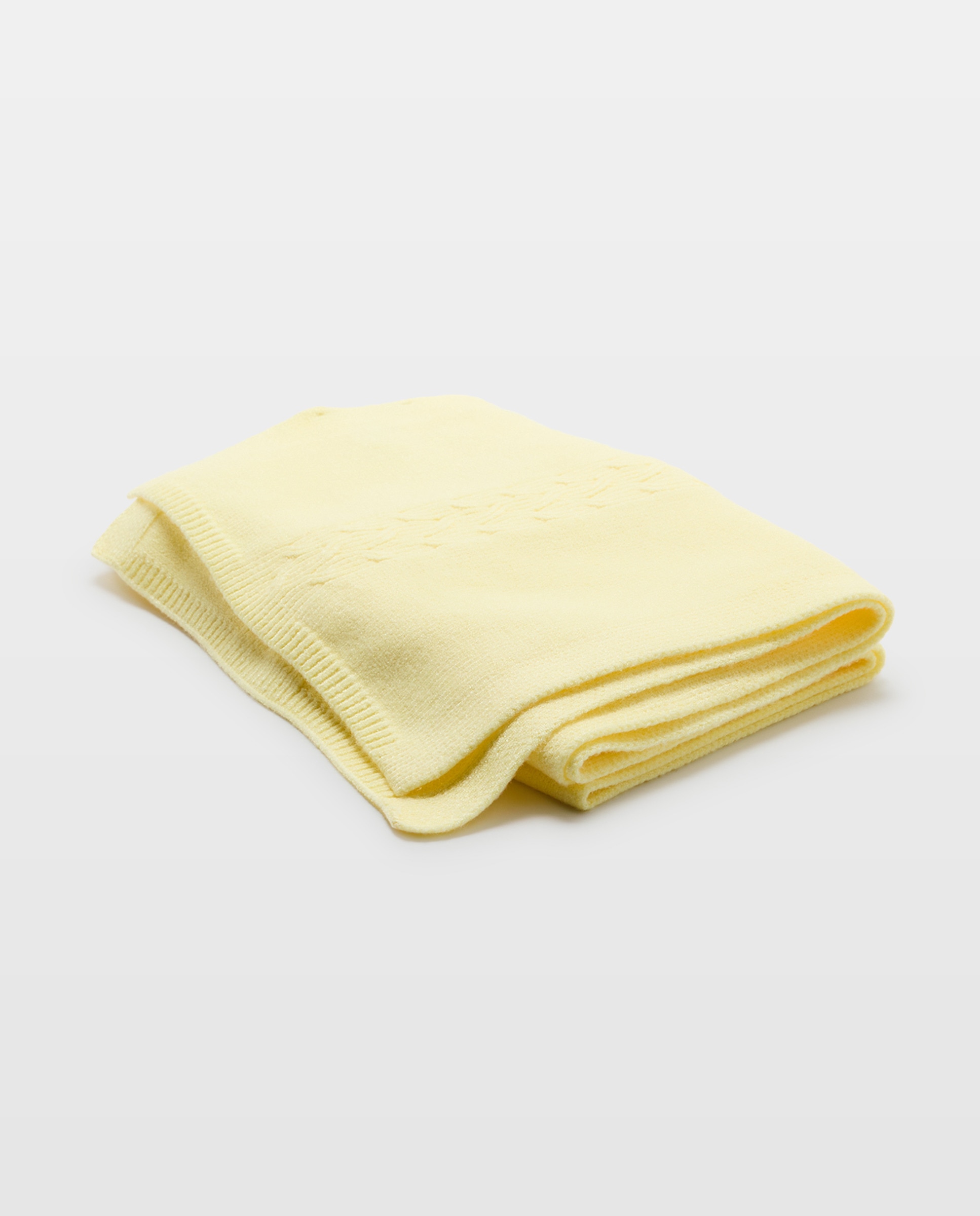 Cachecol com Trança Amarelo-2