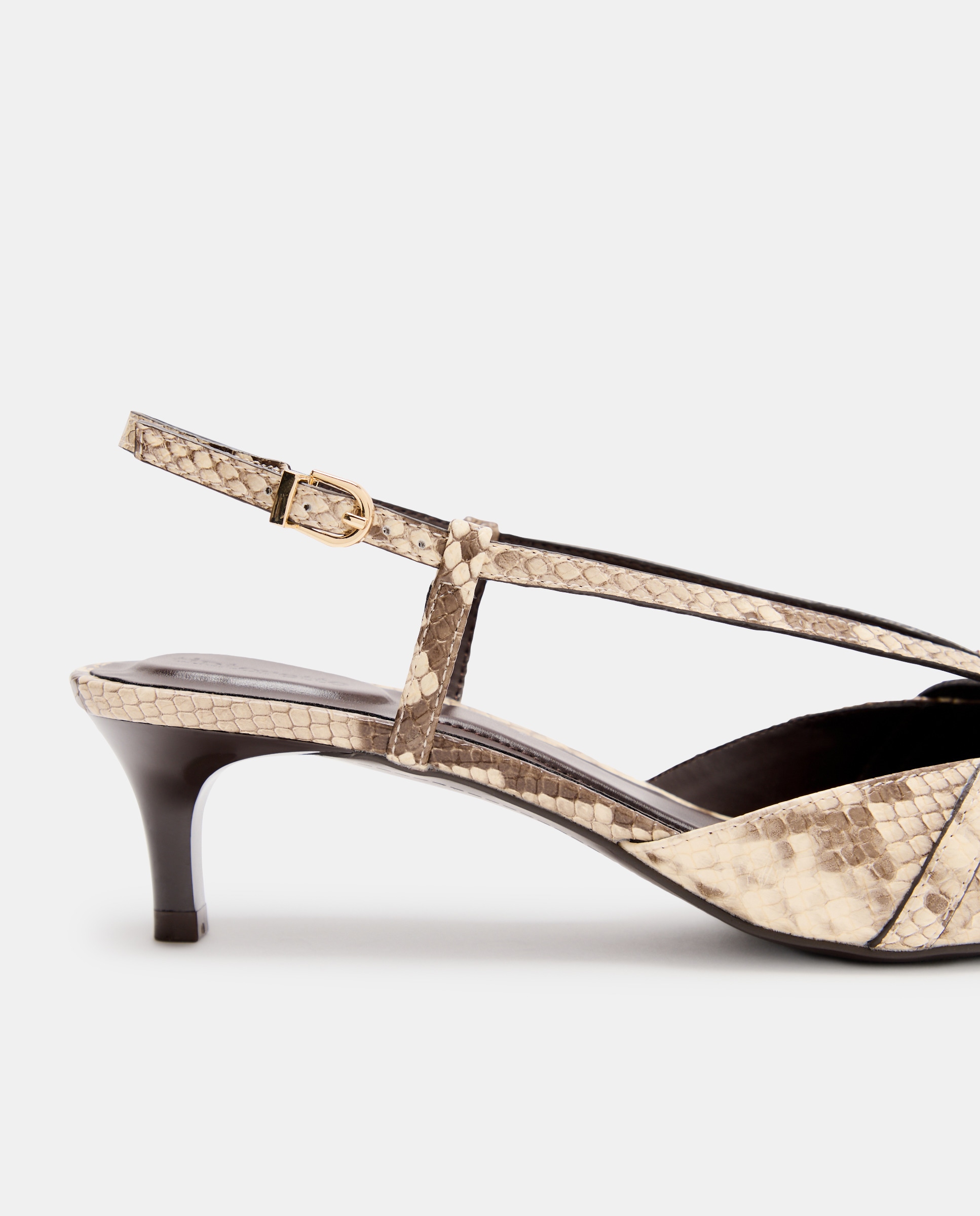 Sapatos de Salto com Tiras Cruzadas no Peito do Pé Amarelo-5