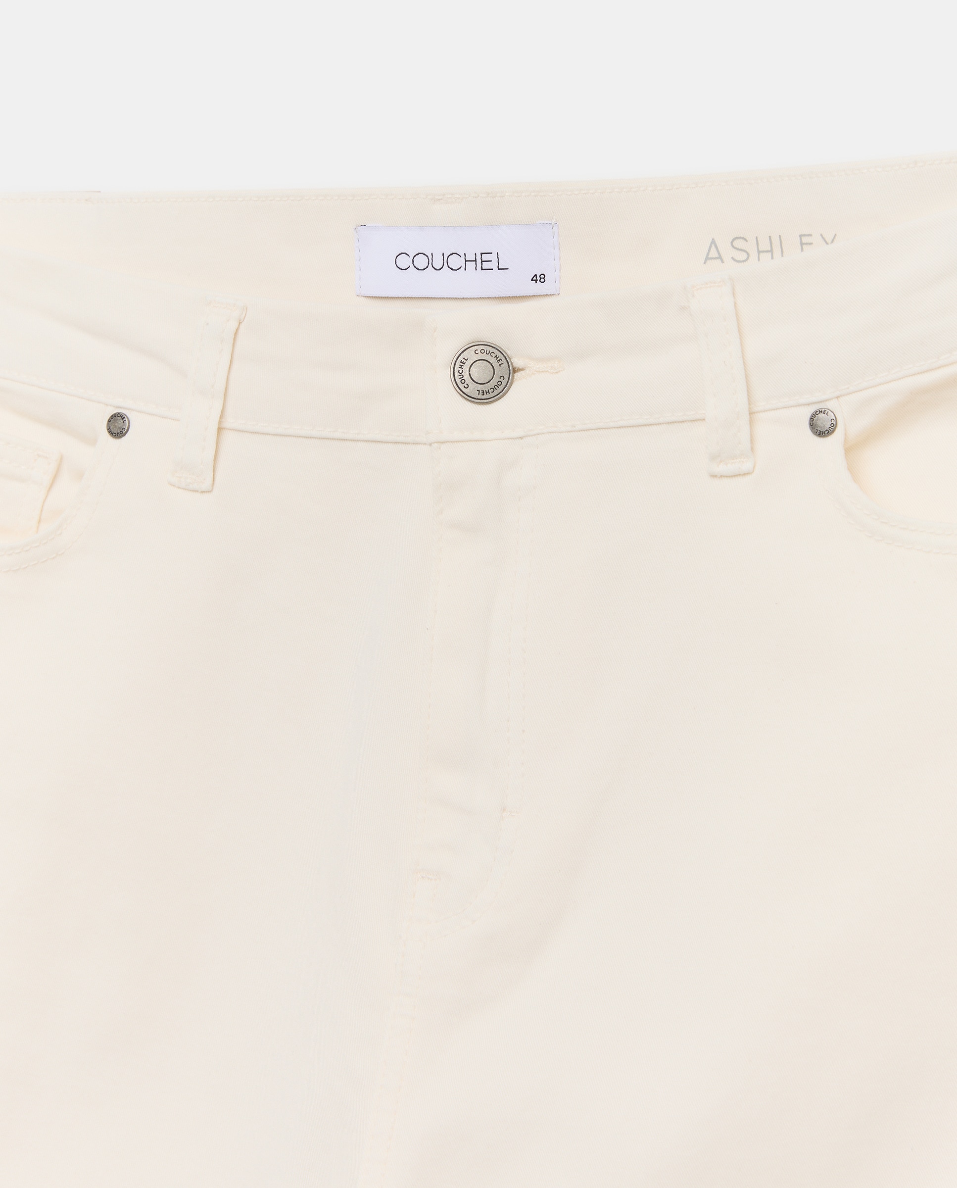 Calças Push-Up com Cinco Bolsos 120 Cru-6