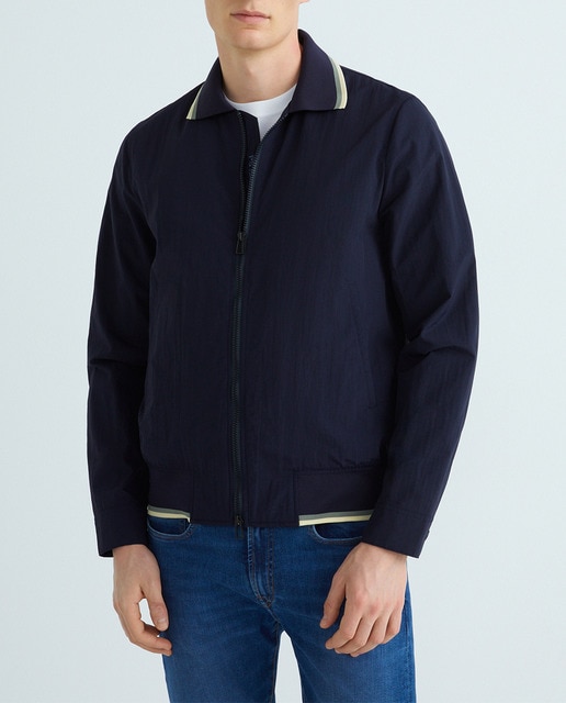 Imagen 0 de Chaqueta de hombre harrington en nylon reciclado con cremallera