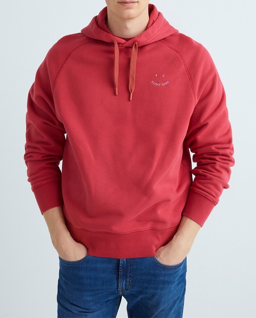 Imagen 0 de Sudadera de hombre con capucha estampado 'happy'