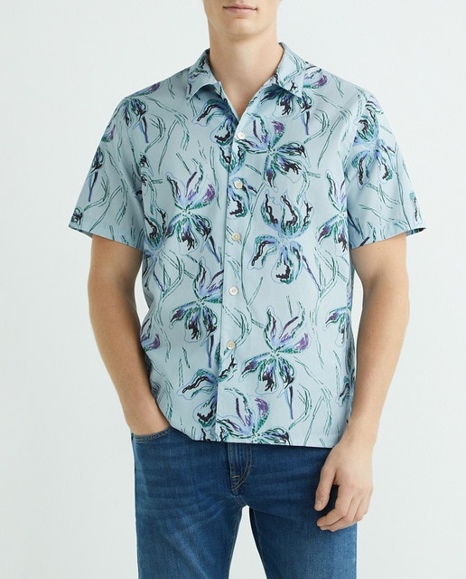 Imagen 0 de Camisa de hombre sport manga corta slim