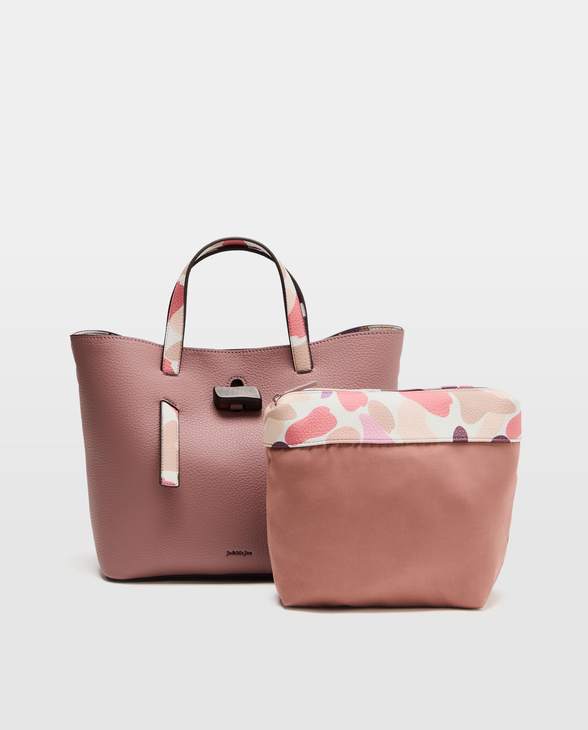 Mala de Mão com Alça Estampada 200 Rosa-3