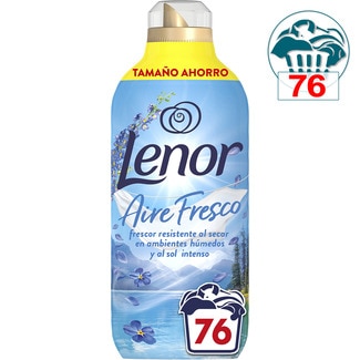 suavizante concentrado Aire Fresco tamaño ahorro botella 76 dosis - Lenor