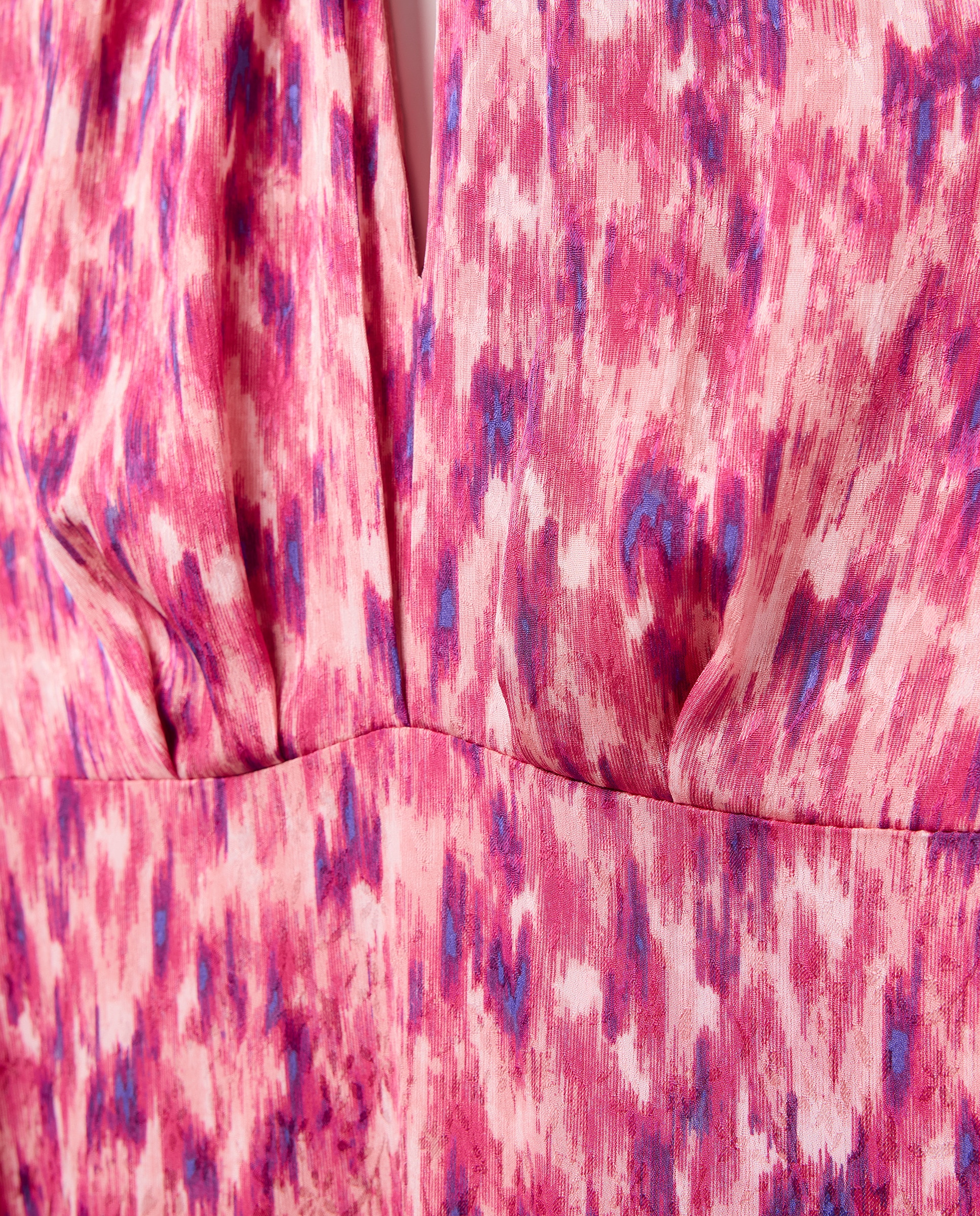 Vestido de Gola Halter com Jacquard Roxo-6