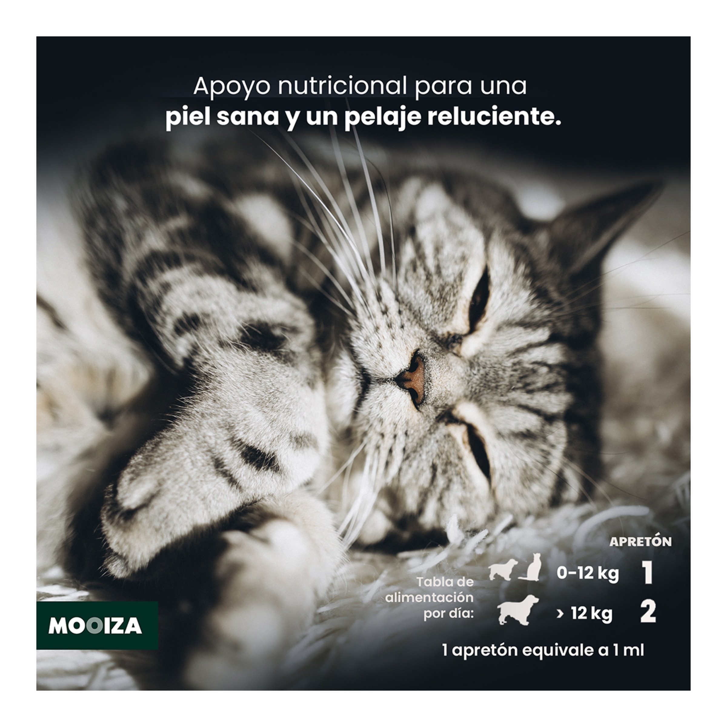 Gel Dermo para perros y gatos Mooiza para piel y pelo pescado 50 ml 6