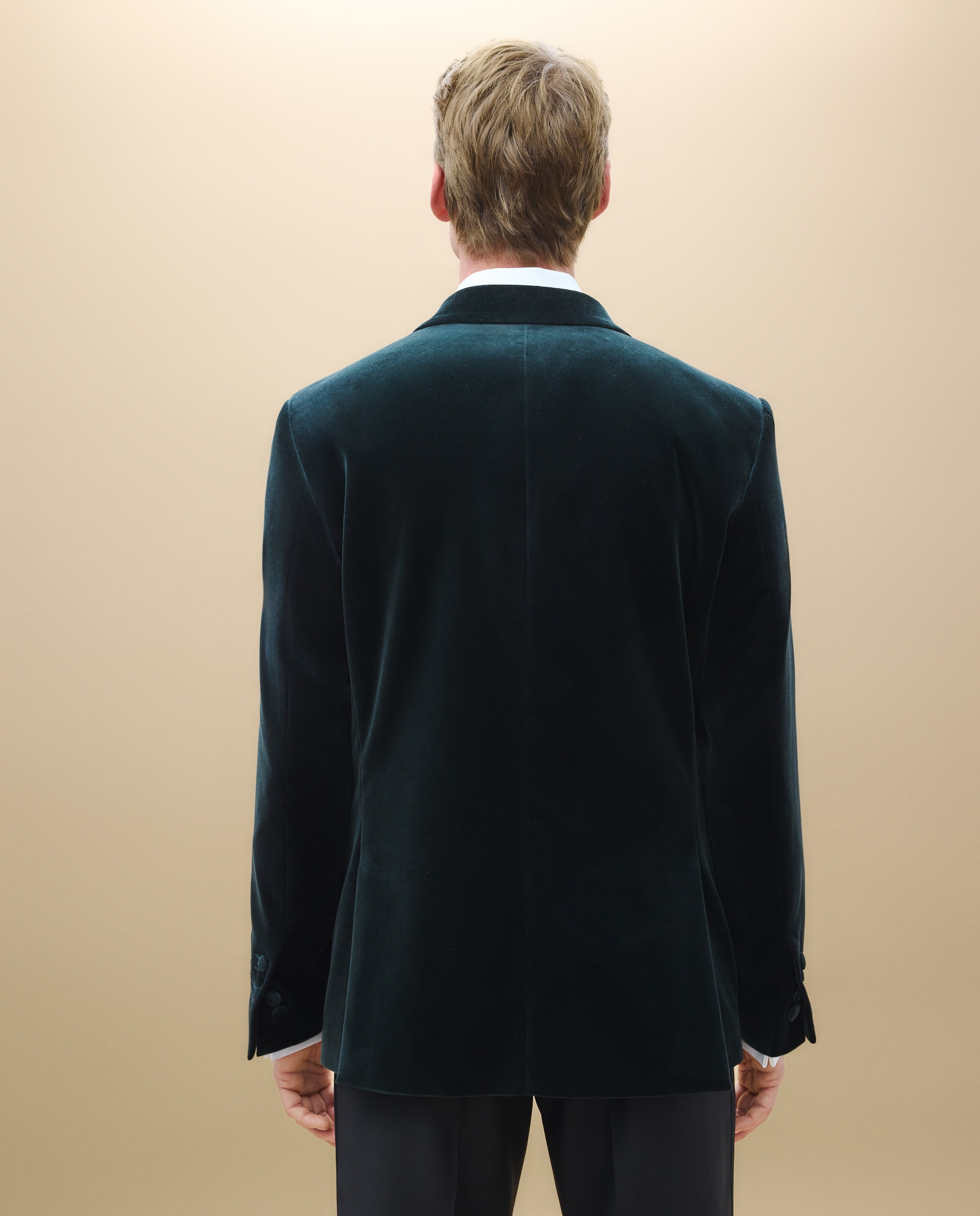Casaco Smoking de Veludo 530 Verde Escuro-4