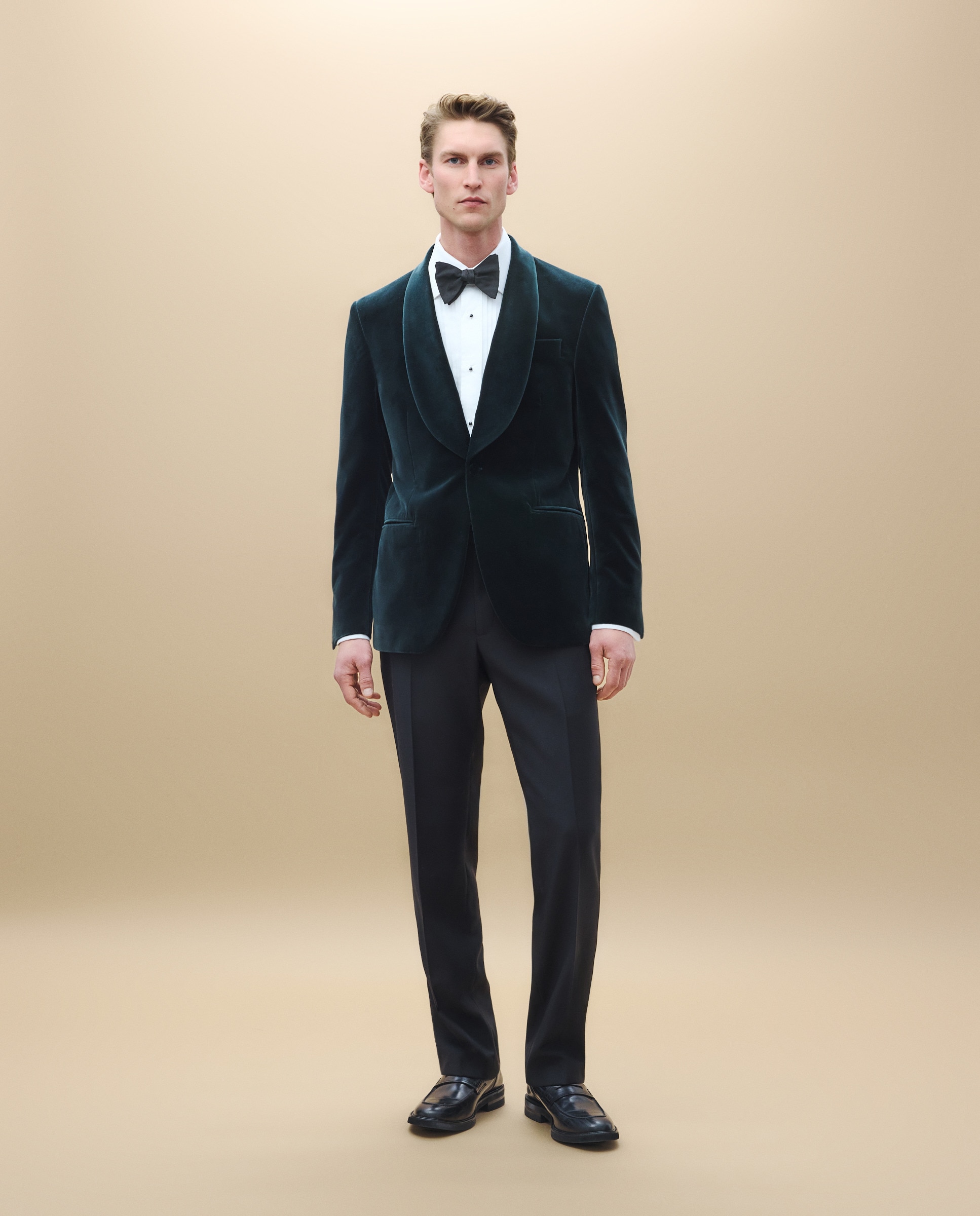 Casaco Smoking de Veludo 530 Verde Escuro-2
