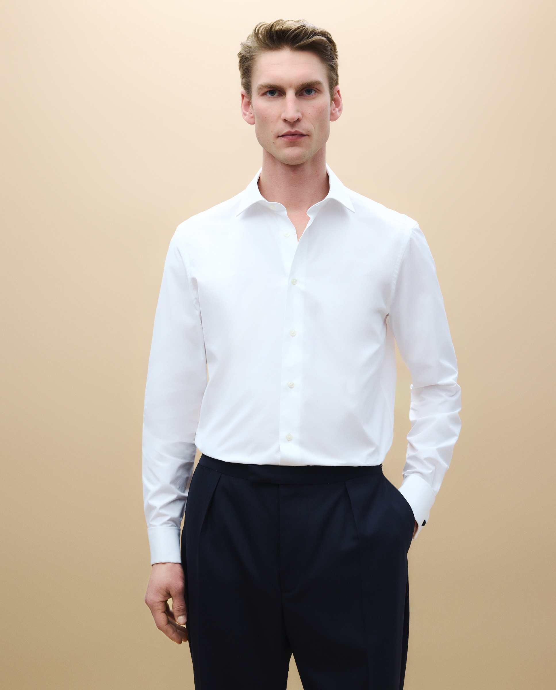 Camisa de Smoking Lisa Branco-2