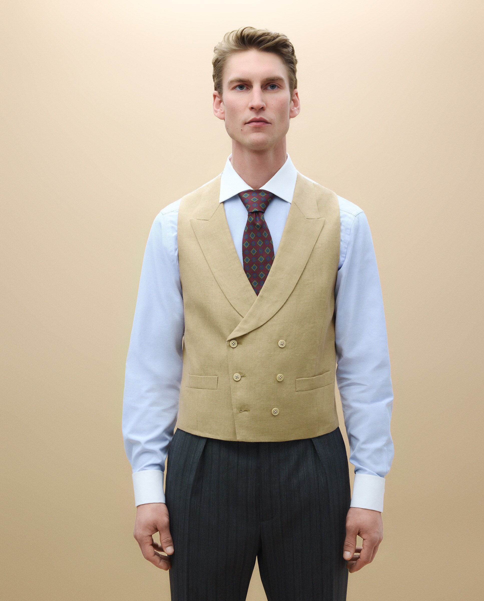 Colete de Cerimónia 730 Camel-2